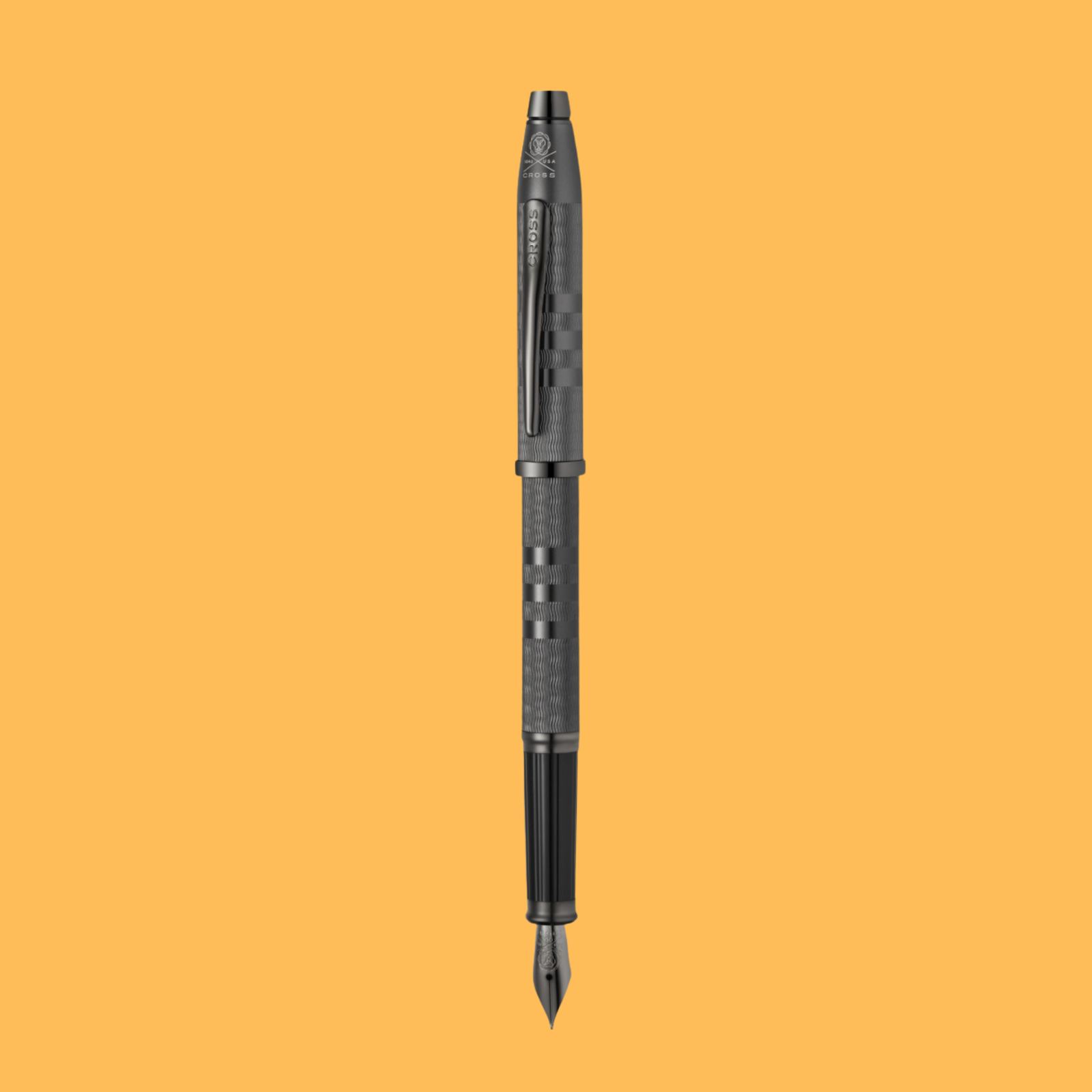 BLACK LACQUER FINE NIB PEN MIDNIGHT BLACK FOUNTAIN PEN