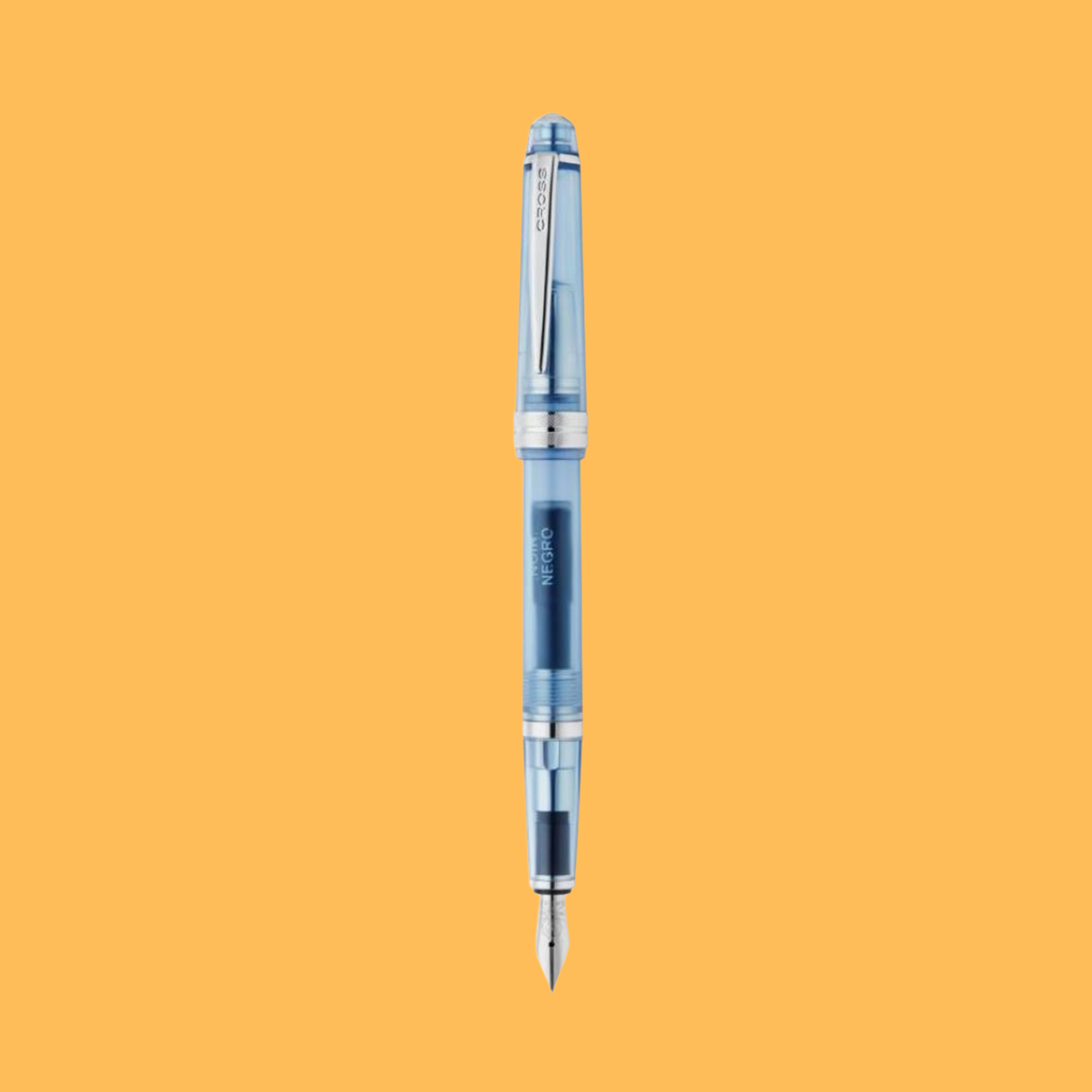 BLACK LACQUER FINE NIB PEN NAVY BLUE FOUNTAIN PEN