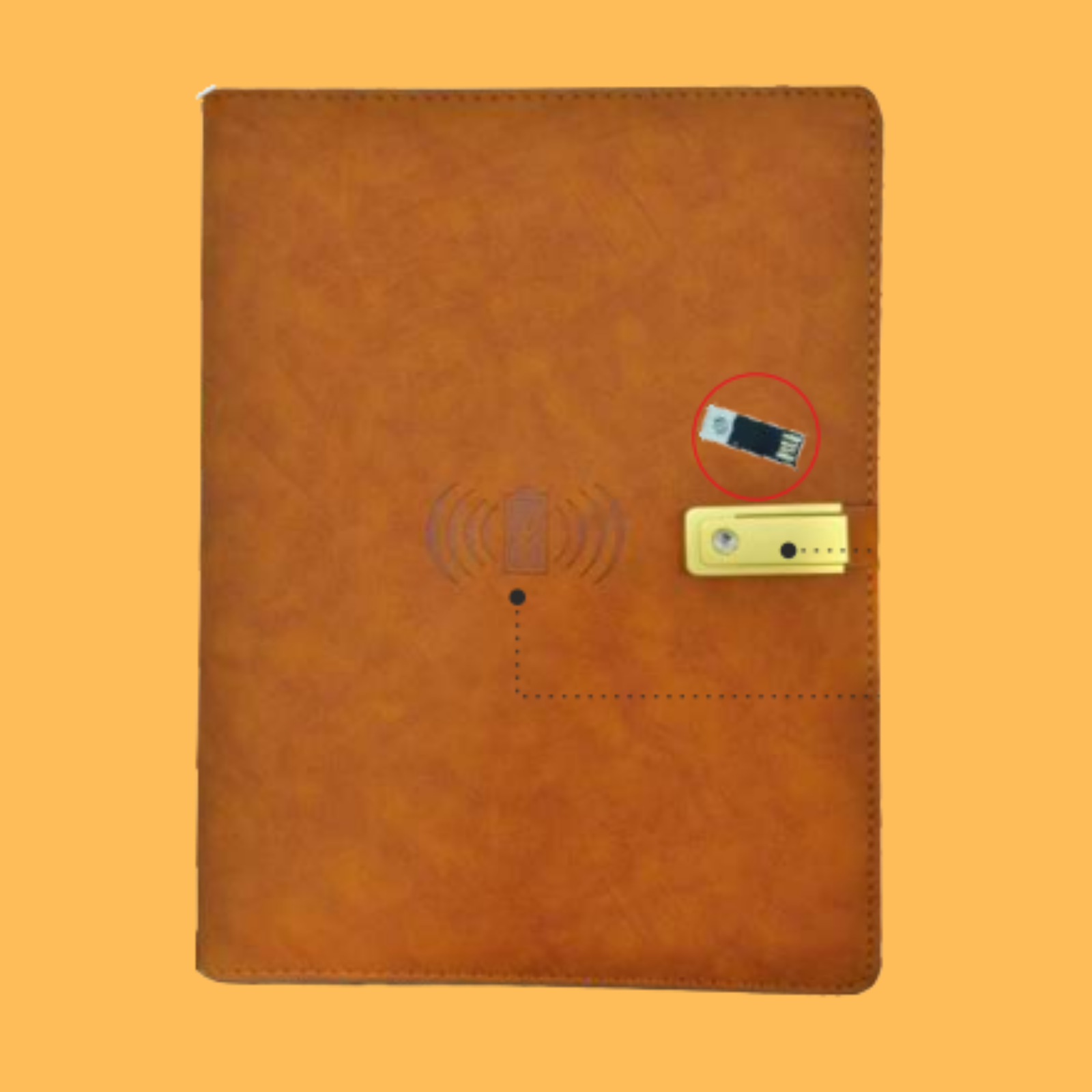PREMIUM GOLD POWERBANK JOURNAL NOTEBOOK