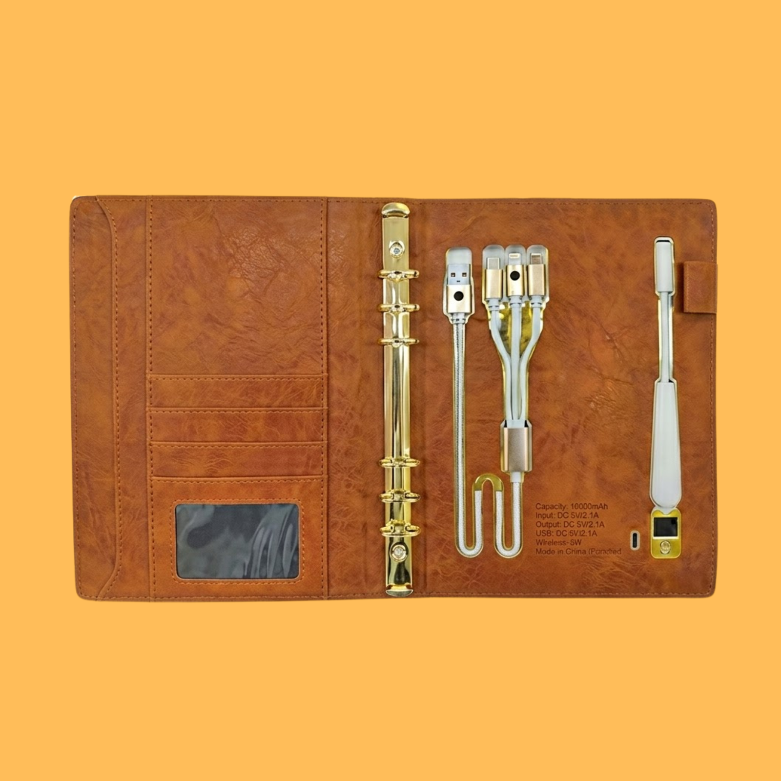 POWERBANK NOTEBOOK (14) PREMIUM GOLD POWERBANK JOURNAL NOTEBOOK