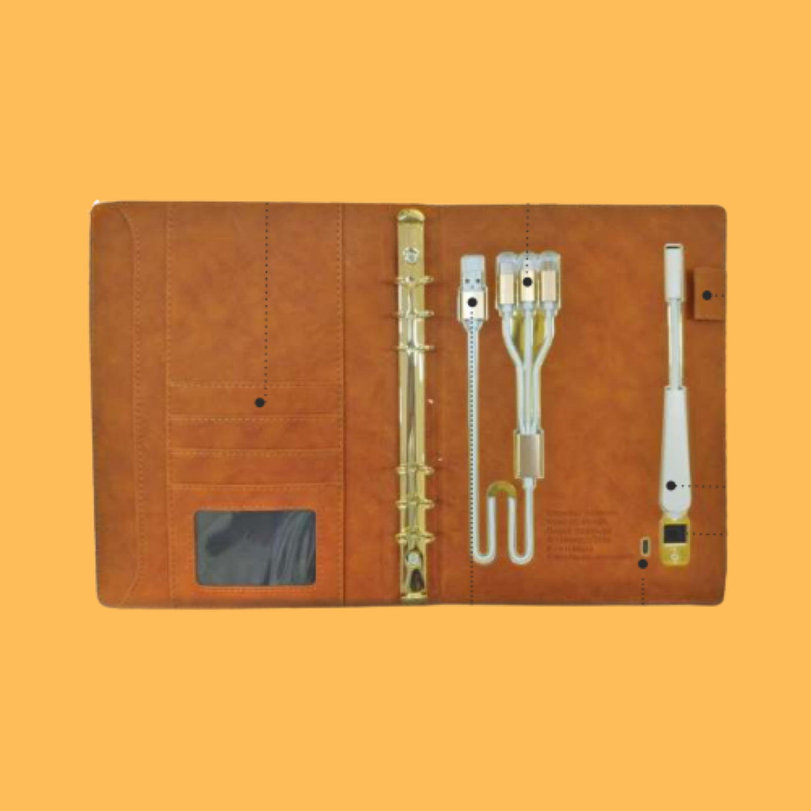 PREMIUM GOLD POWERBANK JOURNAL NOTEBOOK