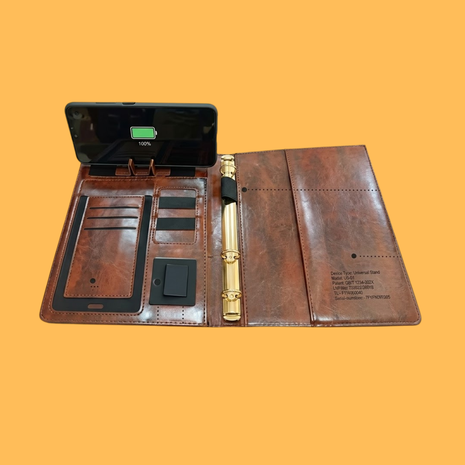 PREMIUM MAGNETIC DARK COFFEE POWERBANK NOTEBOOK