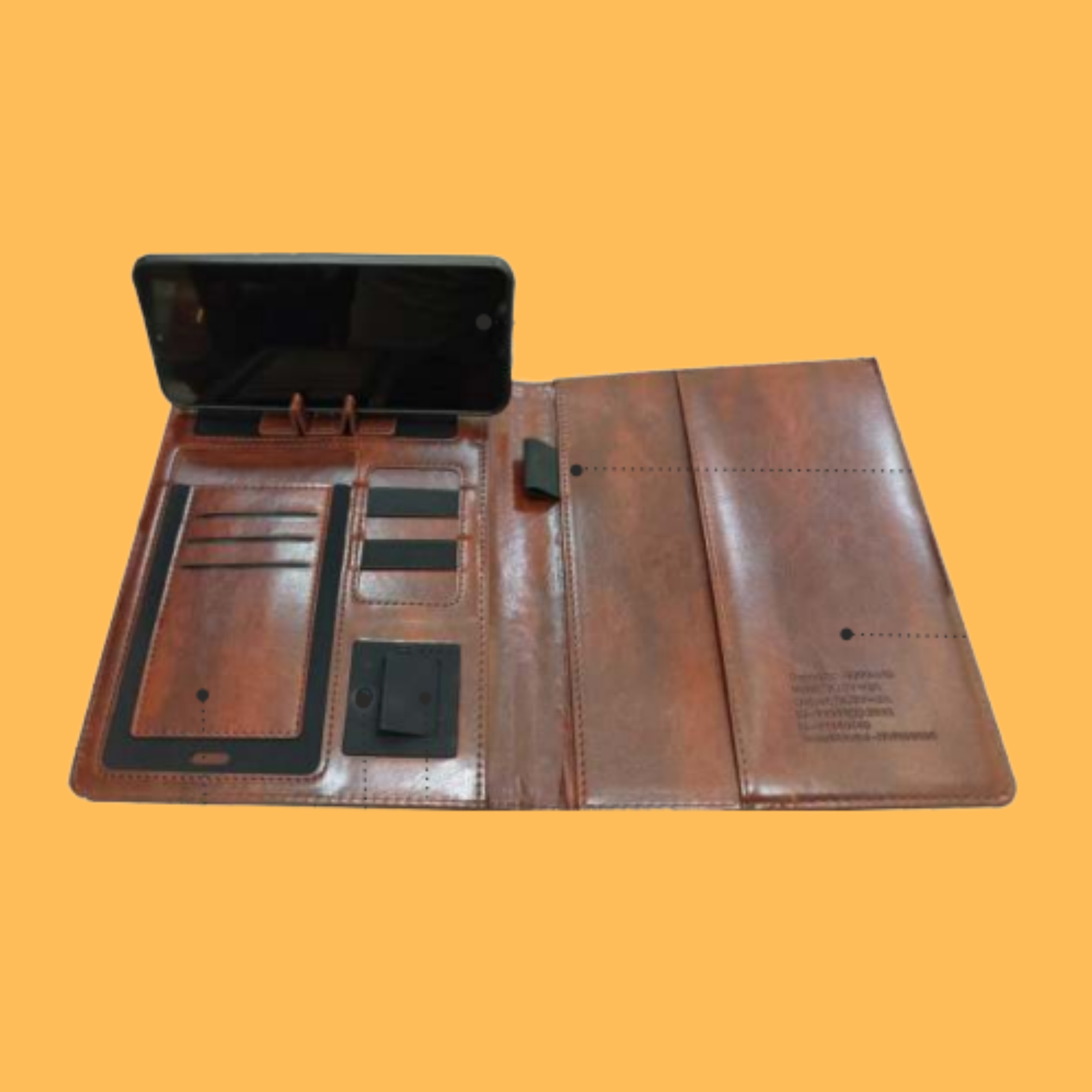 PREMIUM MAGNETIC DARK COFFEE POWERBANK NOTEBOOK