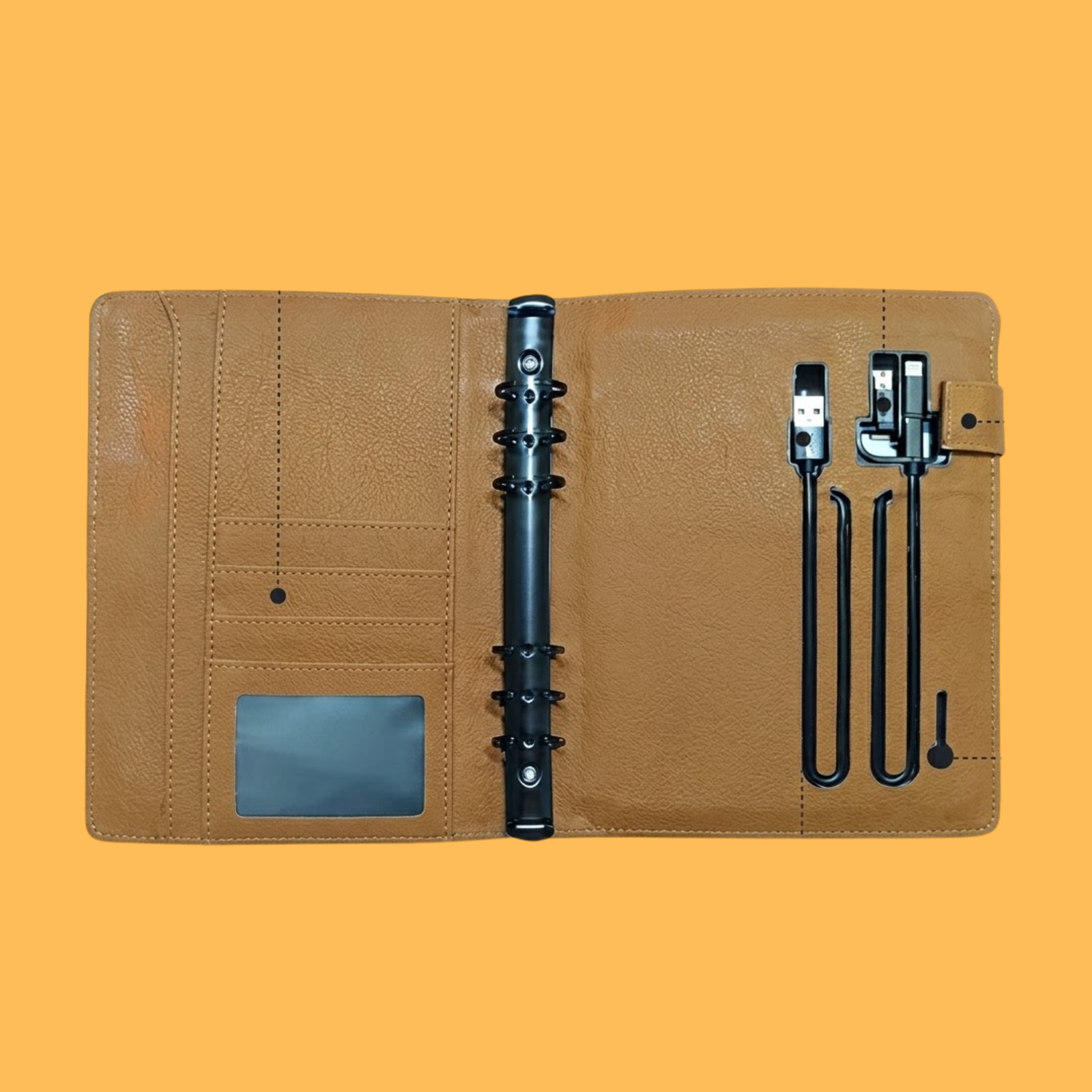 PREMIUM BROWN POWERBANK NOTEBOOK