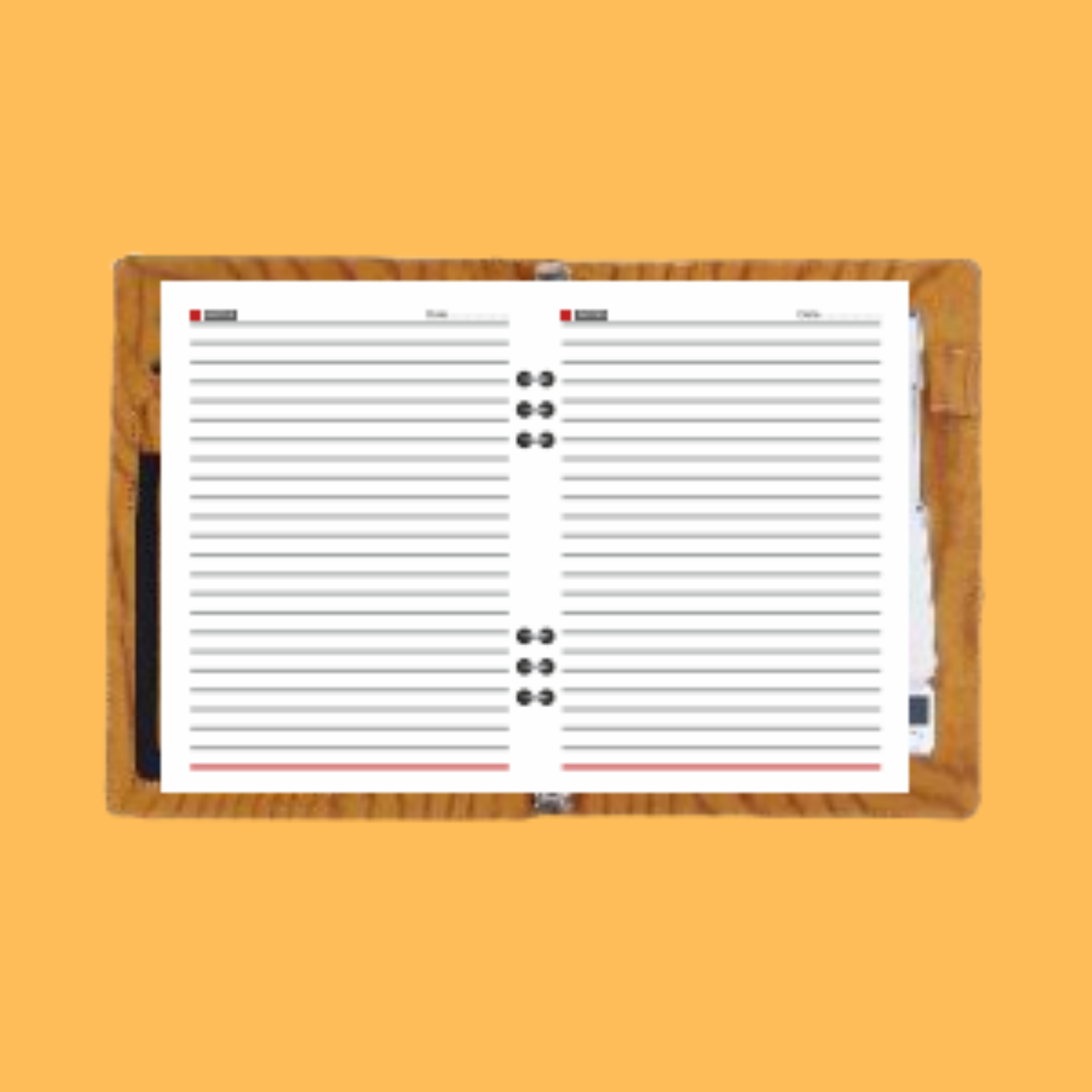 WIRELESS CHARGING DIARY DARK BROWN POWERBANK NOTEBOOK