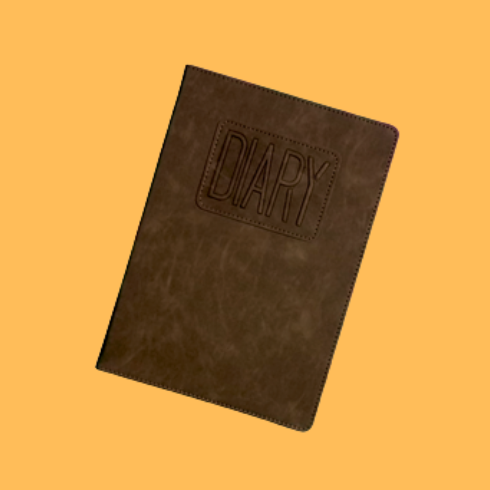 BROWN VINTAGE EMBOSSED DIARY
