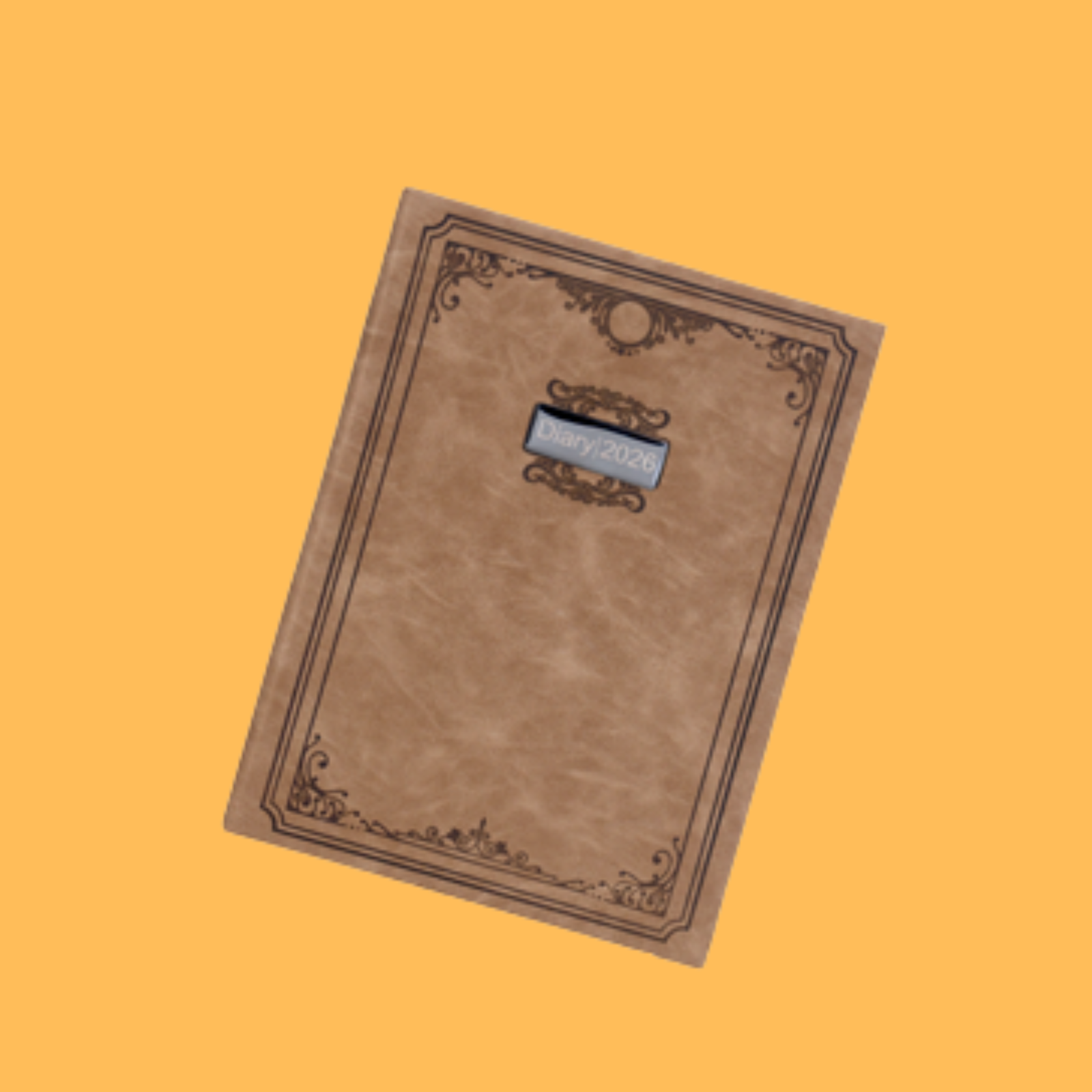 VINTAGE ROYAL BROWN DIARY 2026