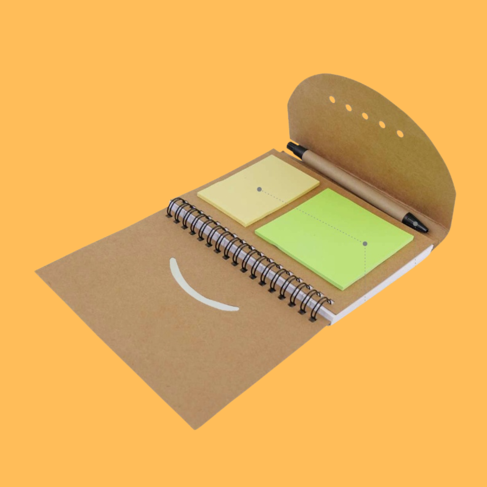 SMILEY ECO SPIRAL NOTEBOOK
