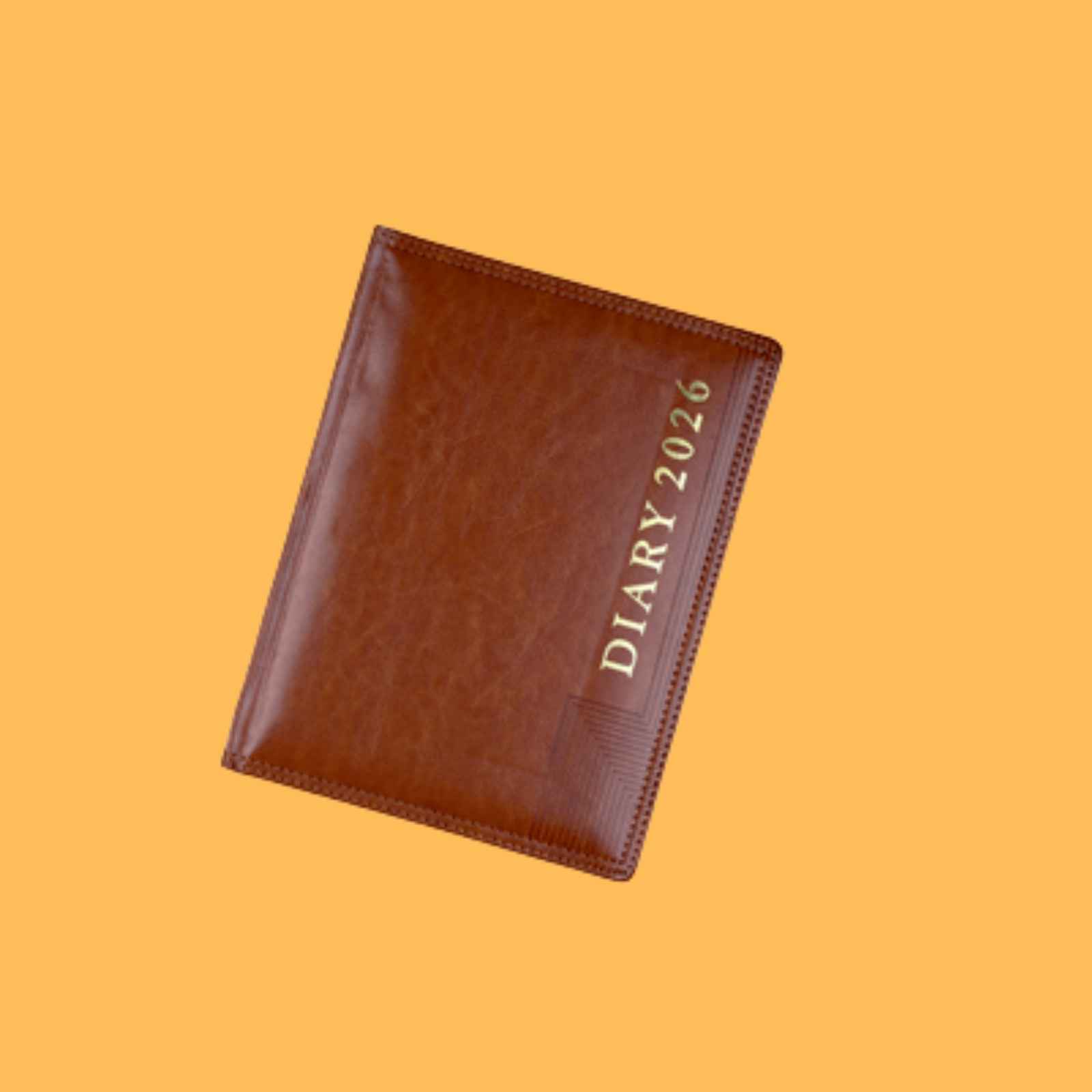 TAN PU COVER A5 DIARY SERIES