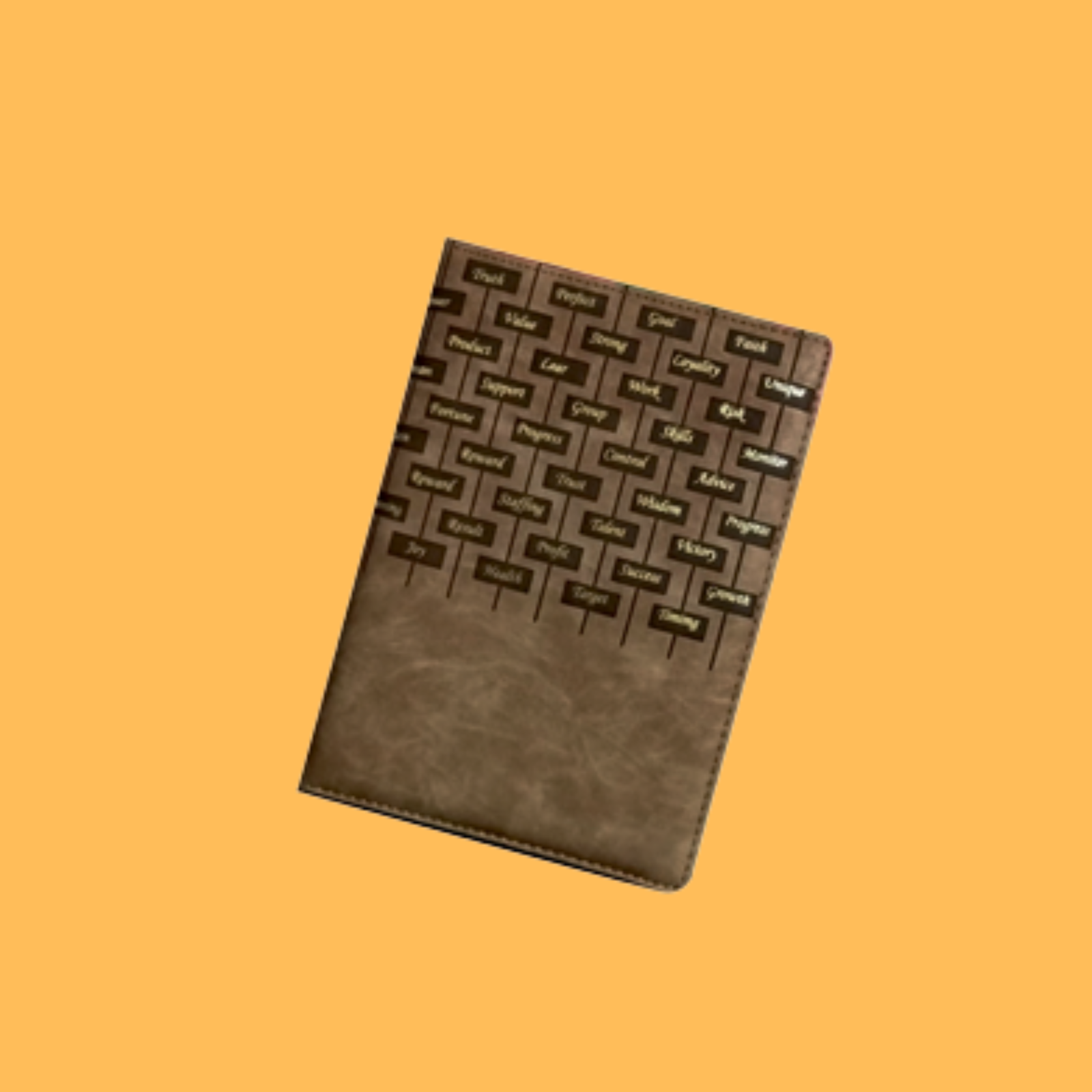 BRICK MOTIVATIONAL BROWN DIARY