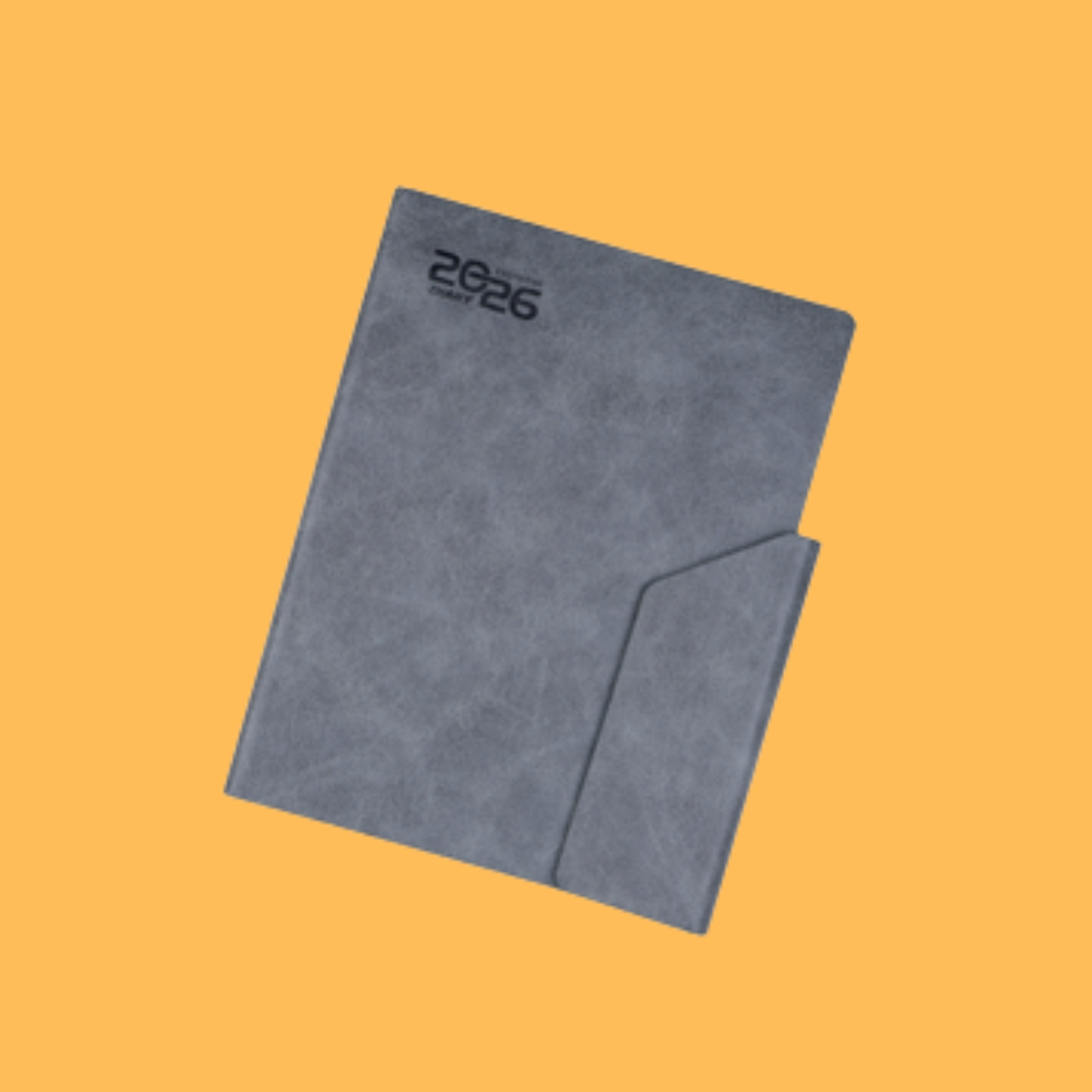 PREMIUM GREY PU DIARY WITH FLAP