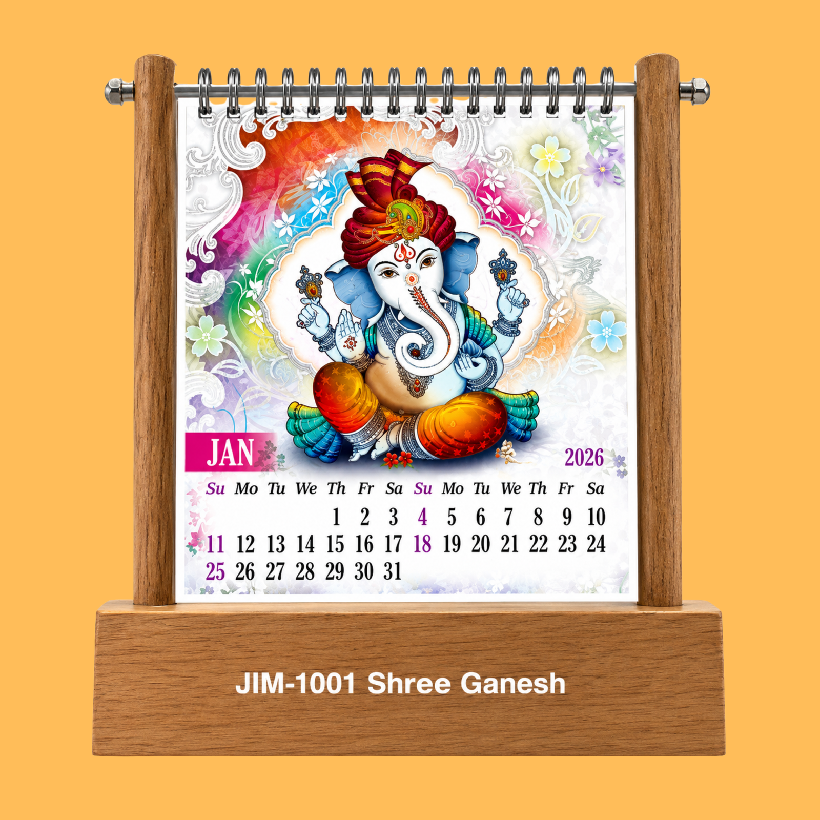 SHREE GANESH SERENE NATURE WALK DASK TABLE CALENDER