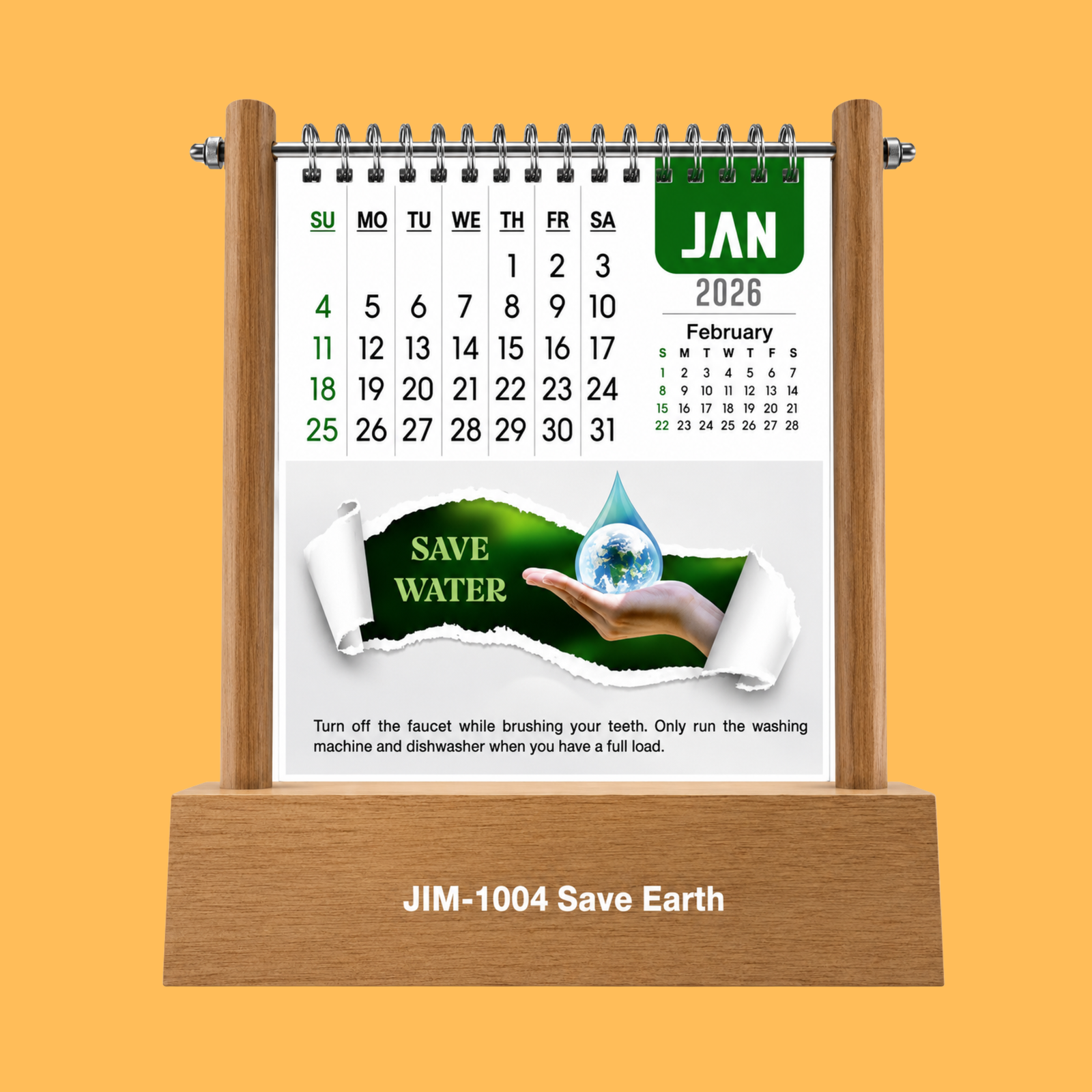 PROTECT OUR PLANET DASK TABLE CALENDER