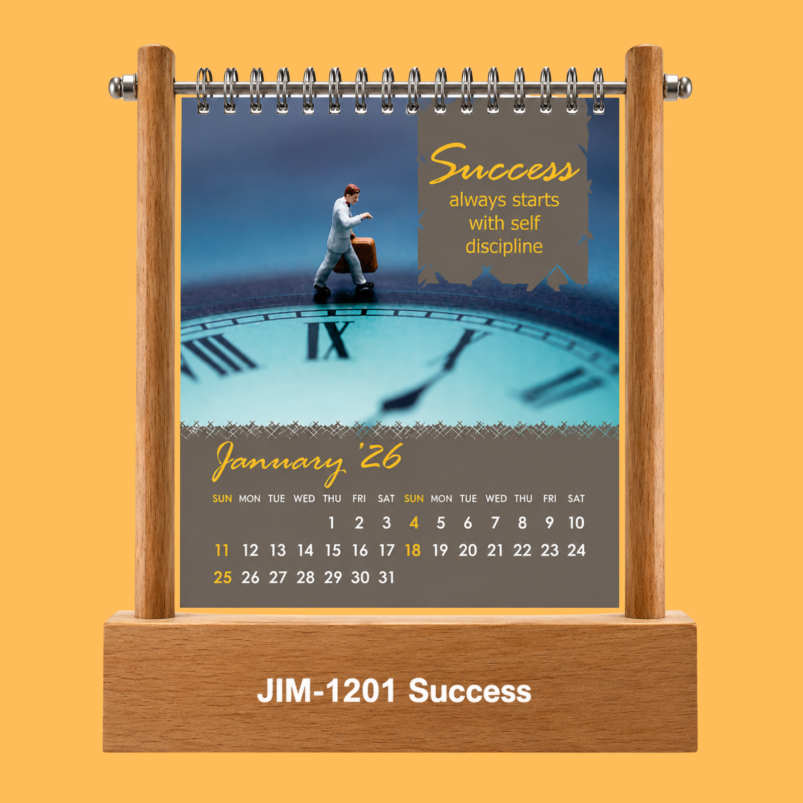 SUCCESS THROUGH DISCIPLINE DASK TABLE CALENDER