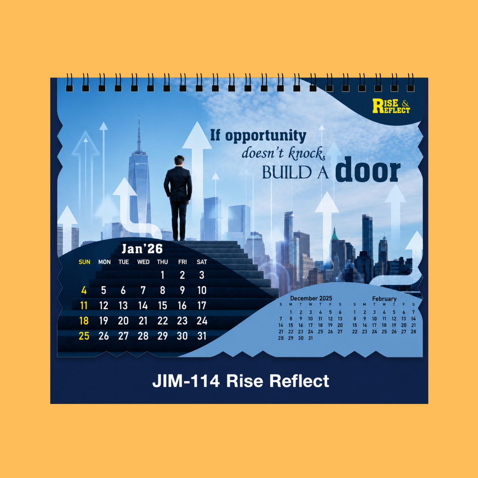 CORPORATE SUCCESS BLUE DESK CALENDAR