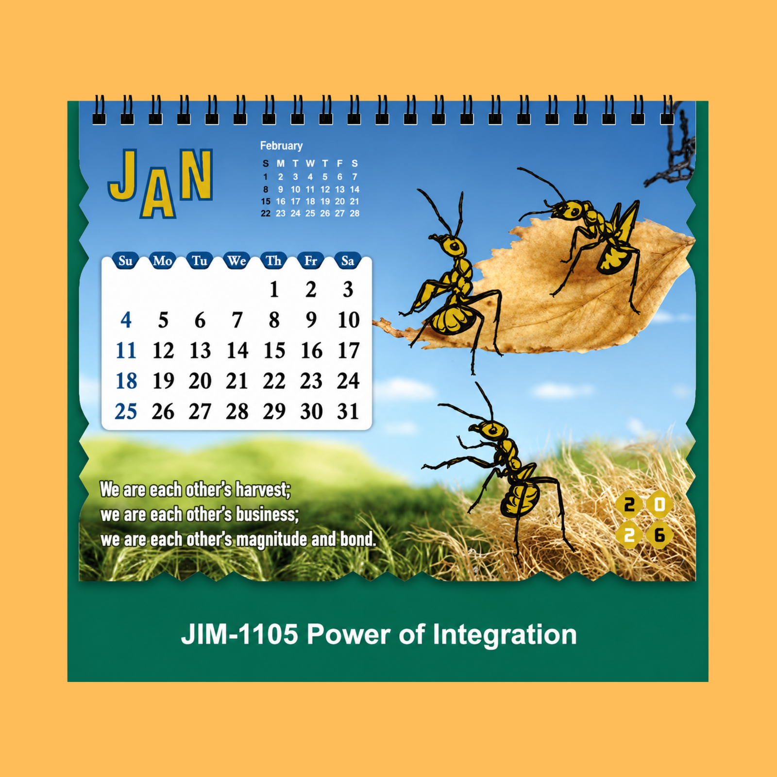 INSPIRATIONAL QUOTES TABLE CALENDAR