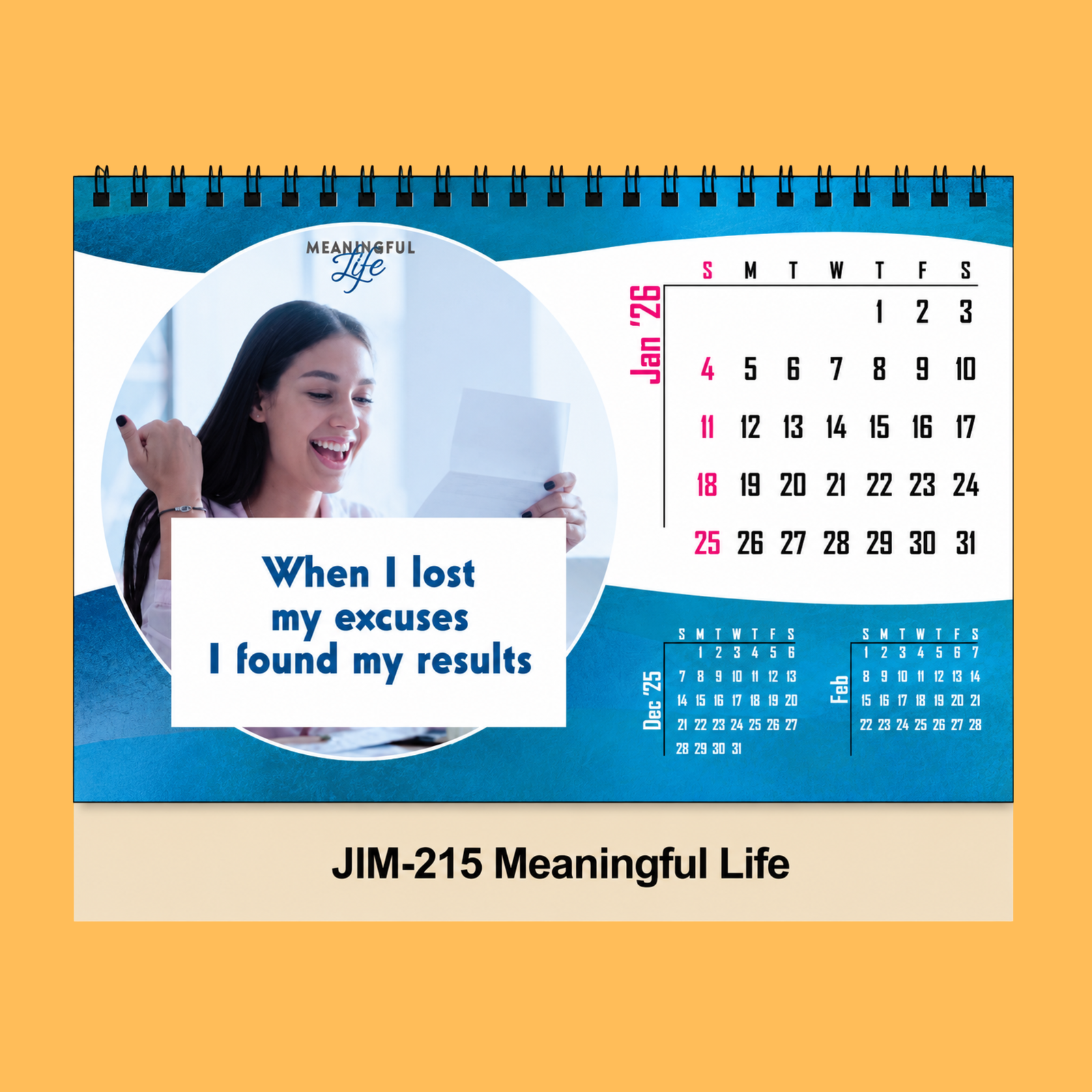 POSITIVE MINDSET DESK CALENDAR