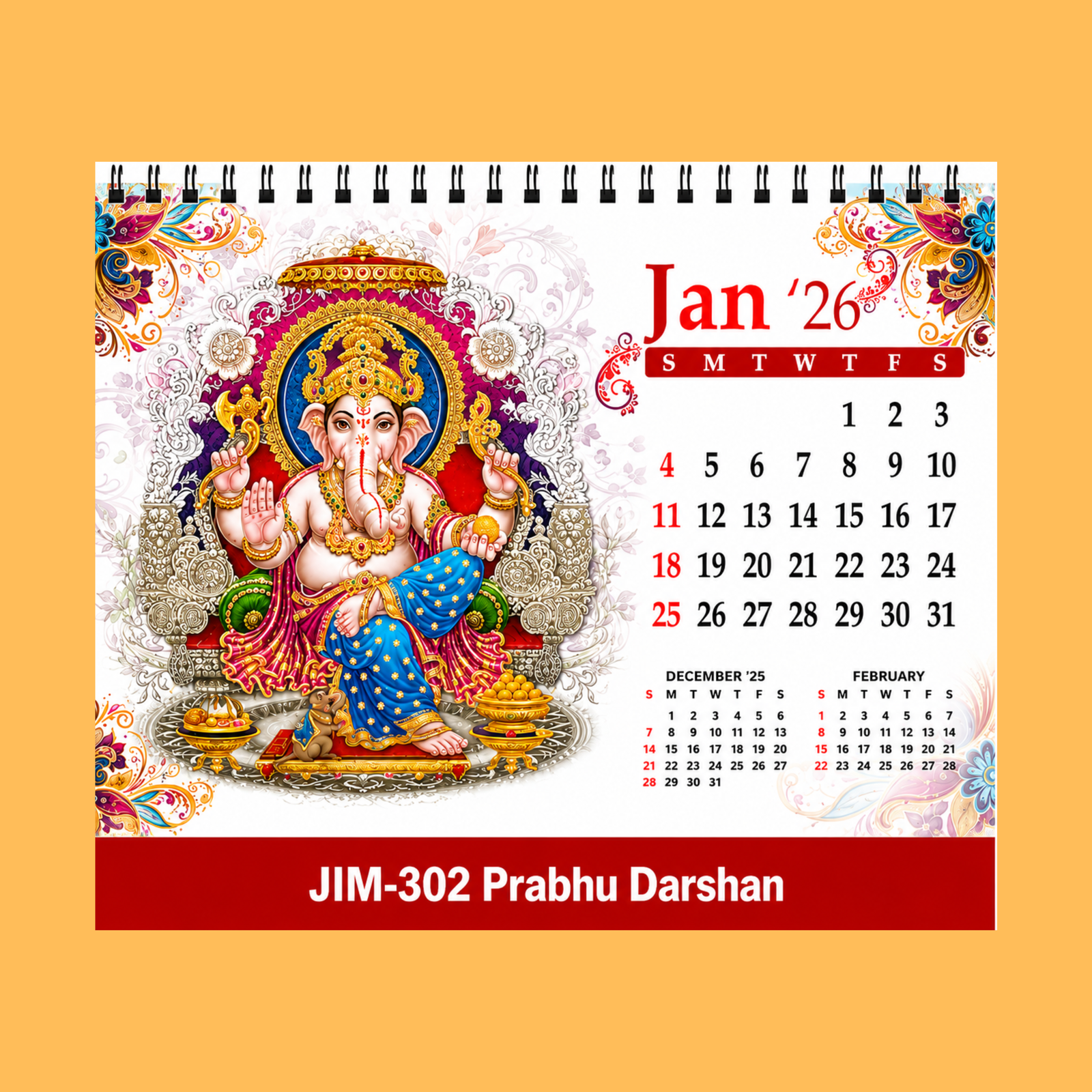 ROYAL GANESHA TABLE CALENDAR