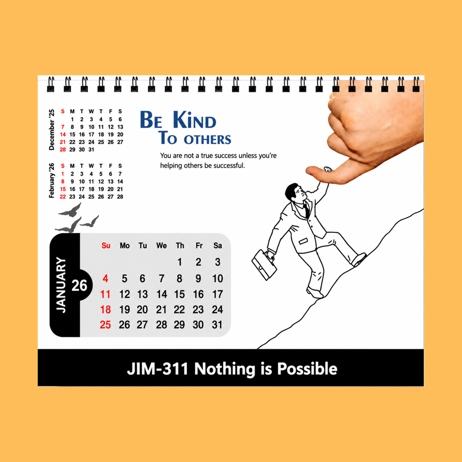 NOTHING TO POSSIBLE DASK TABLE CALENDAR (Copy)