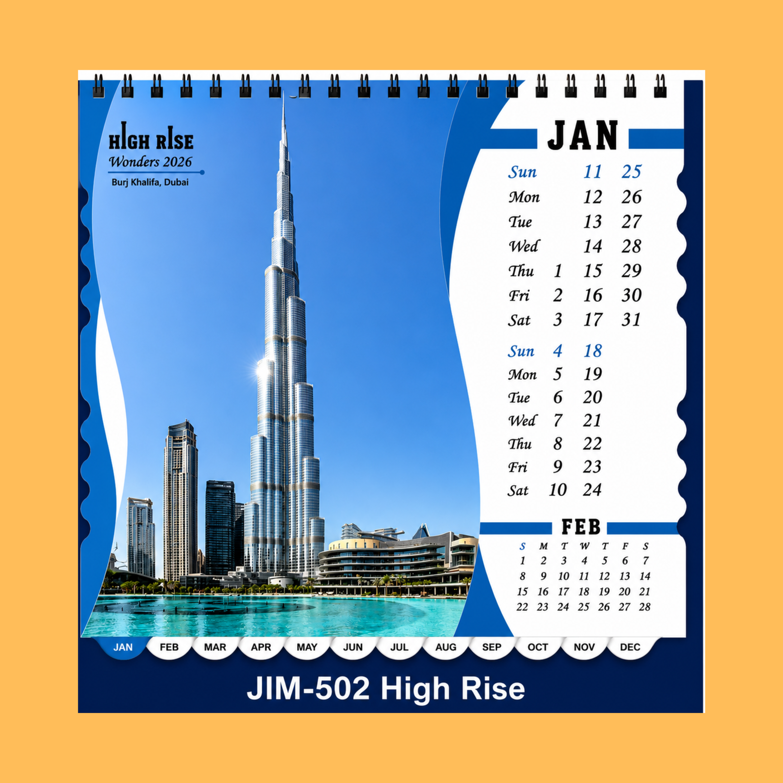 BURJ KHALIFA DESK CALENDAR