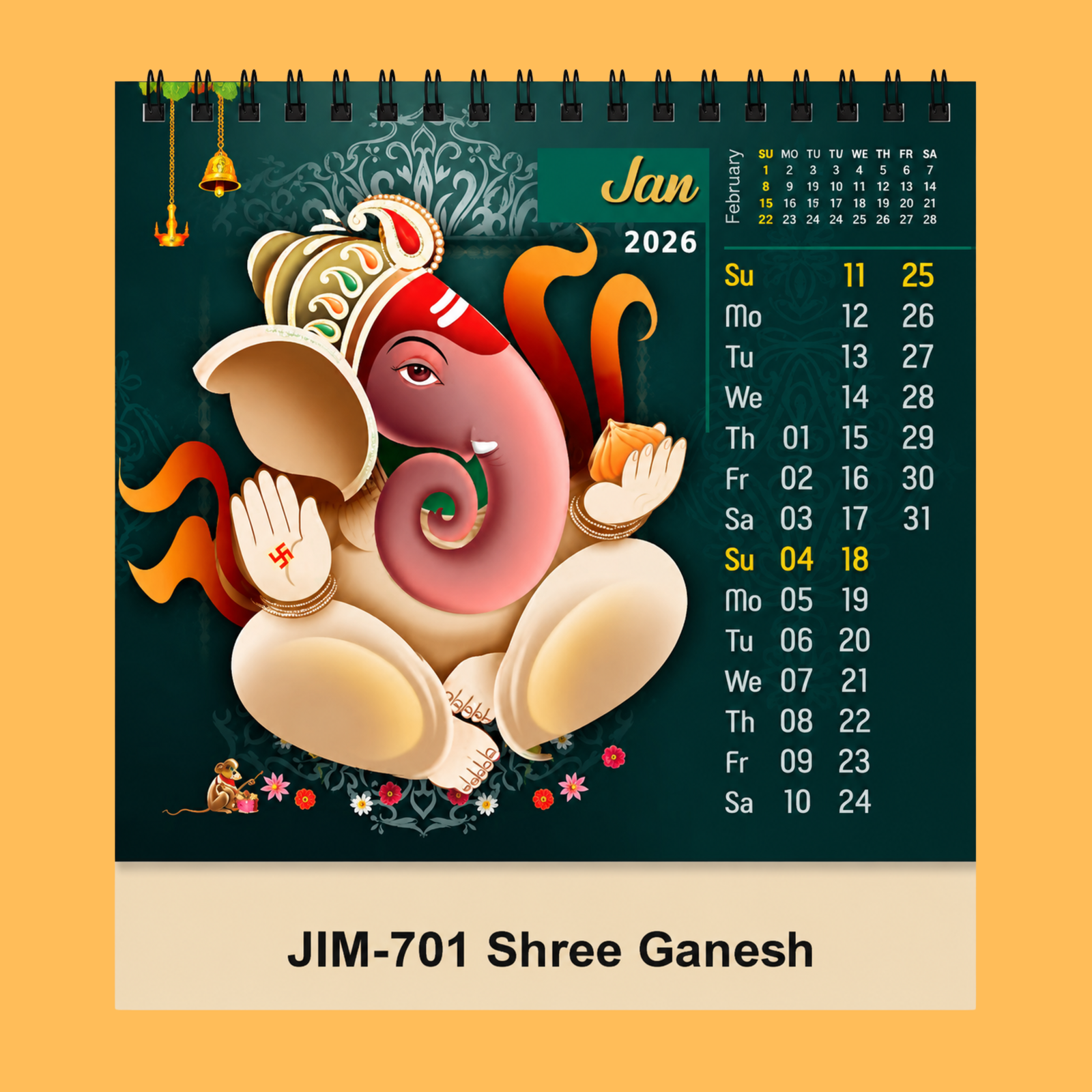 SHREE GANESH BLESSINGS CALENDAR