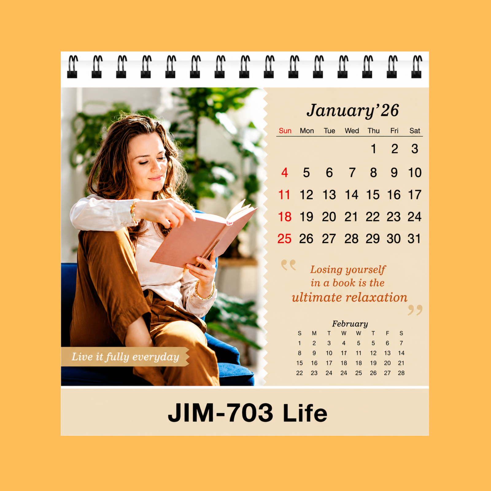 ULTIMATE RELAXATION DASK TABLE CALENDAR