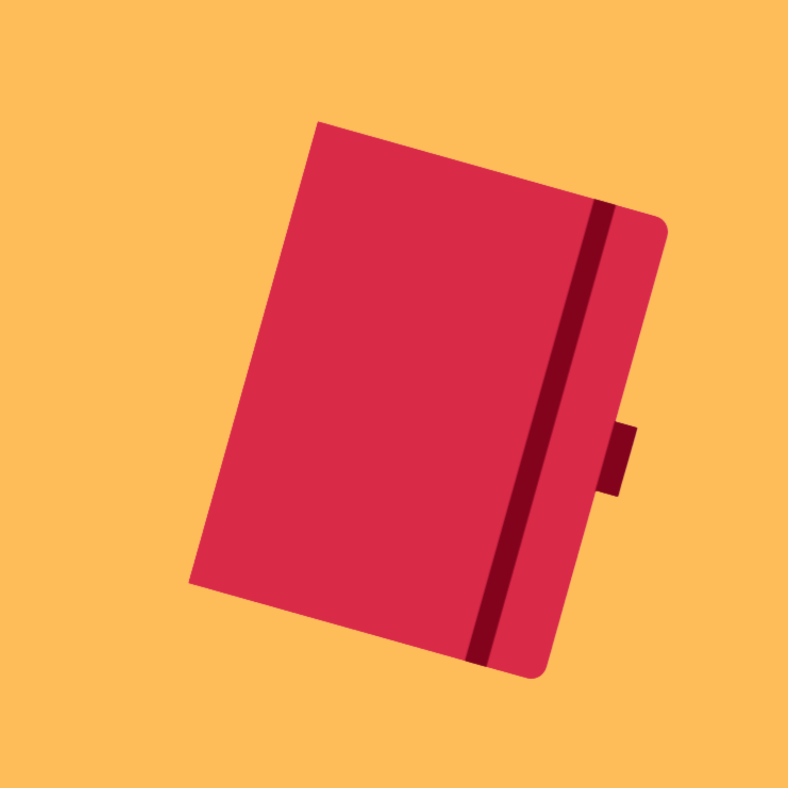 ELEGANT RED NOTEBOOK LOOP