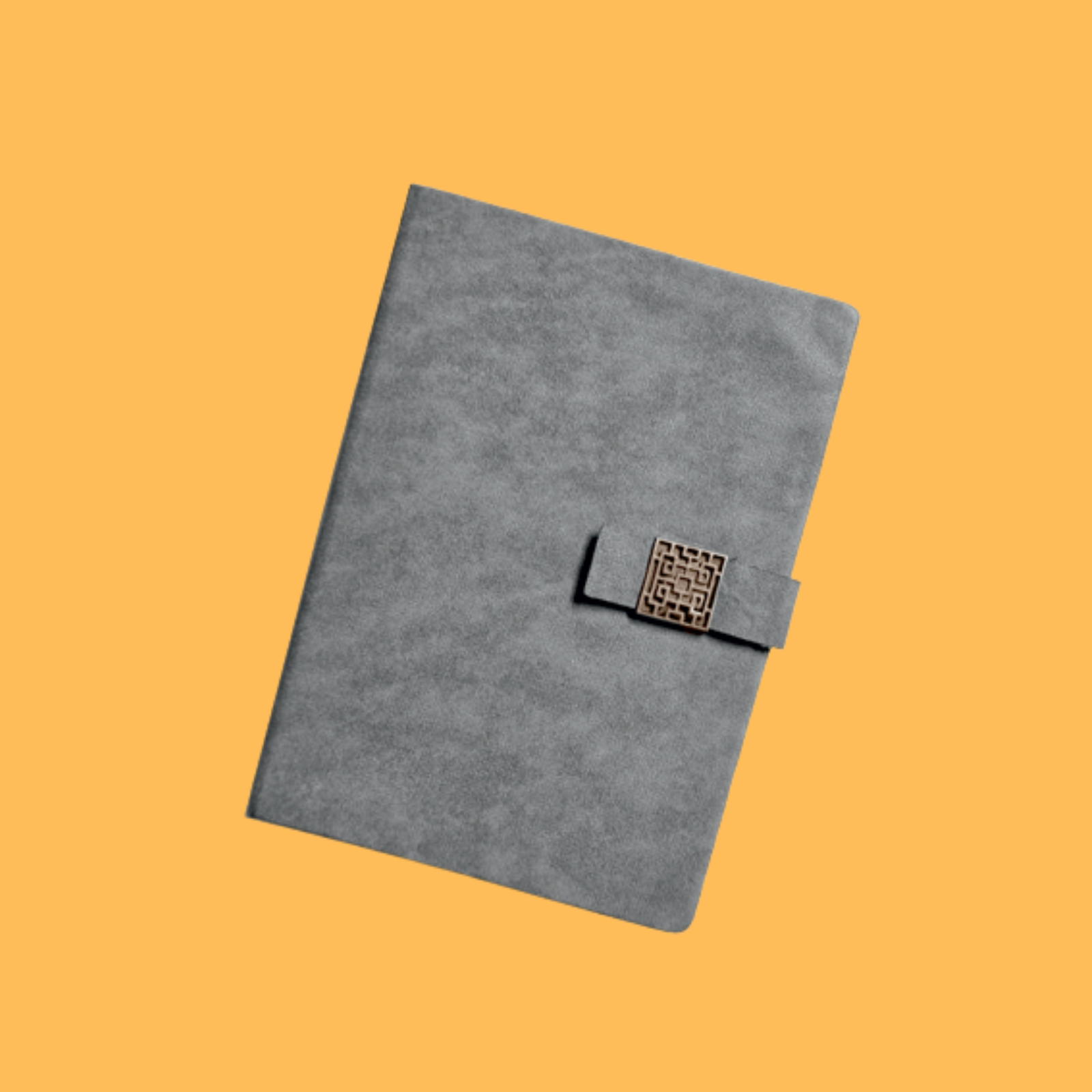 CLASSIC GREY METAL LOCK NOTEBOOK