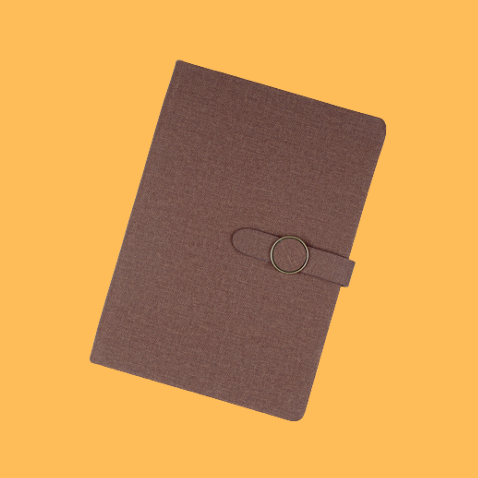 CLASSIC BROWN FABRIC NOTEBOOK