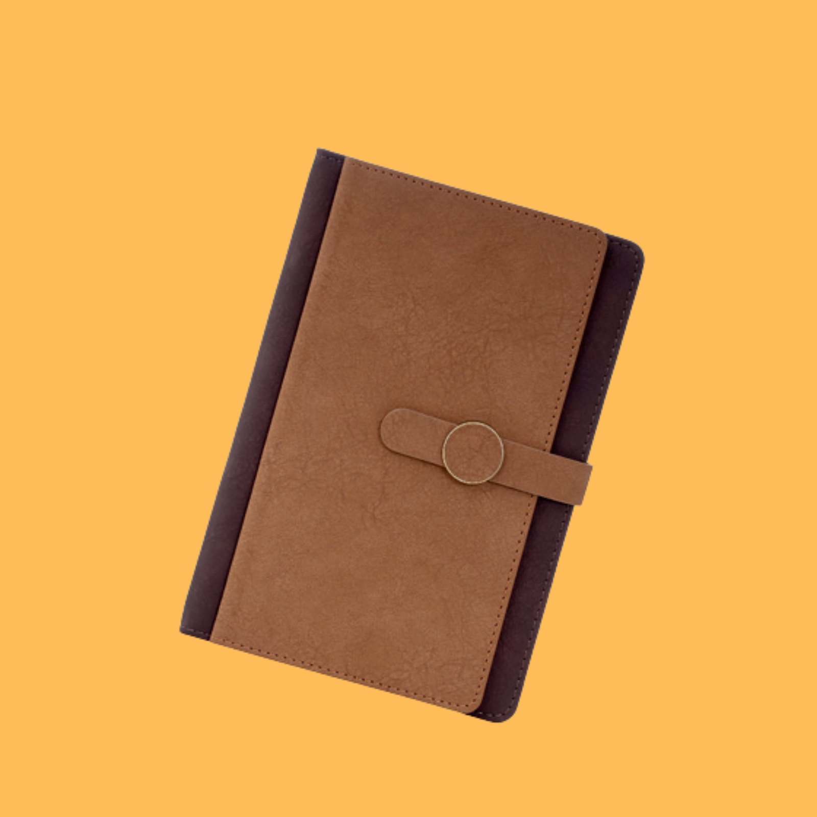 PREMIUM DUAL-TONE BROWN LEATHER NOTEBOOK