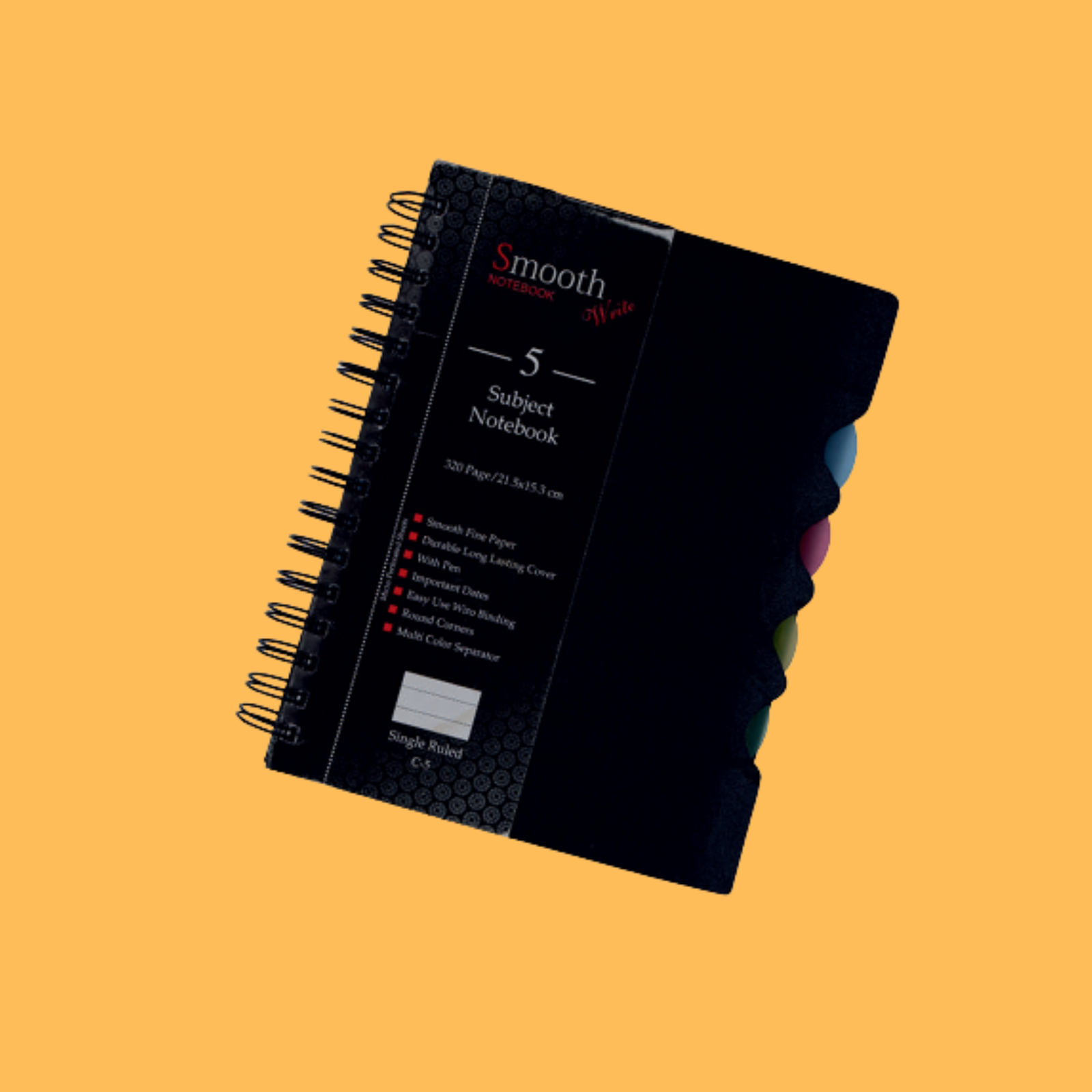 FIVE SUBJECT SPIRAL NOTEBOOK