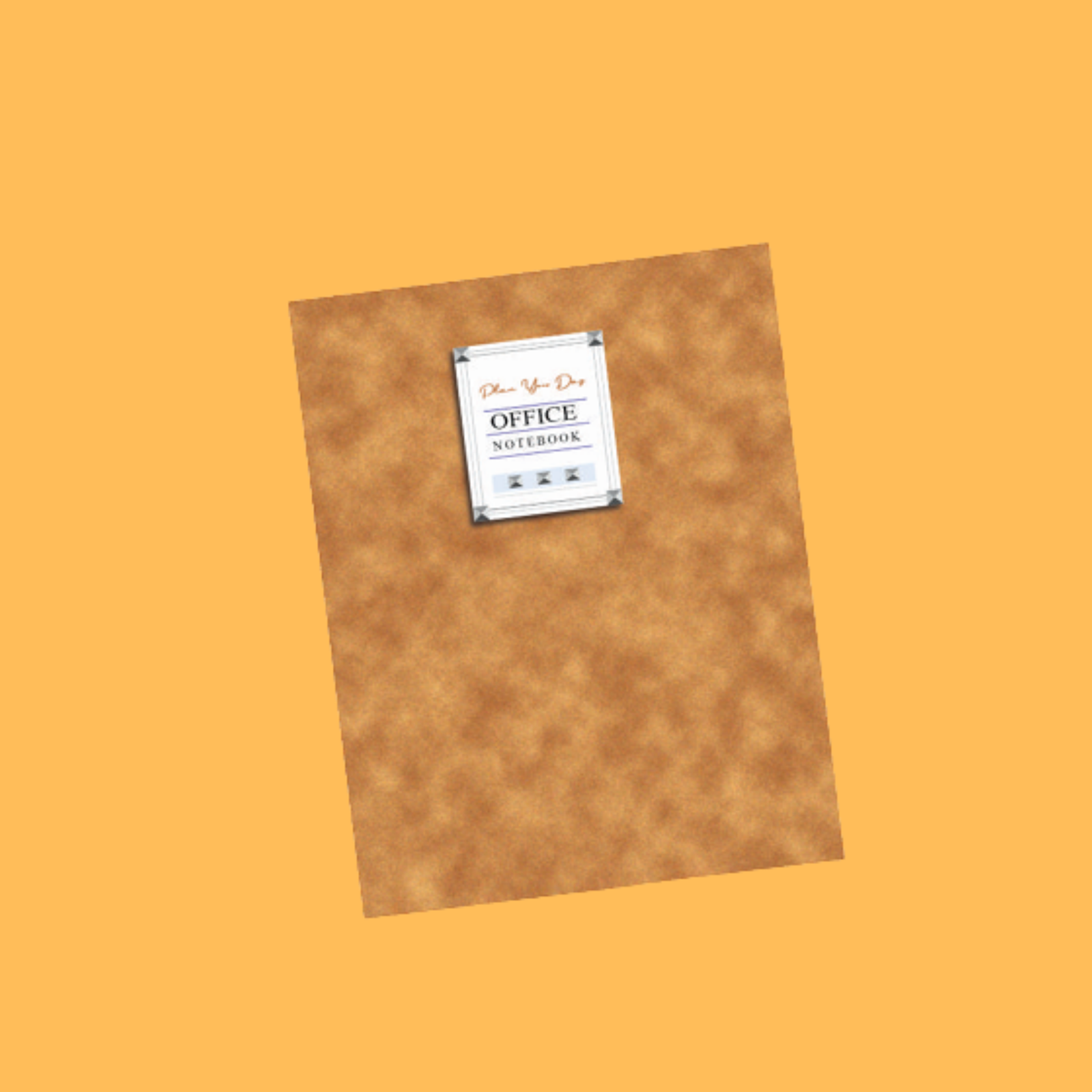 CLASSIC BROWN OFFICE NOTEBOOK