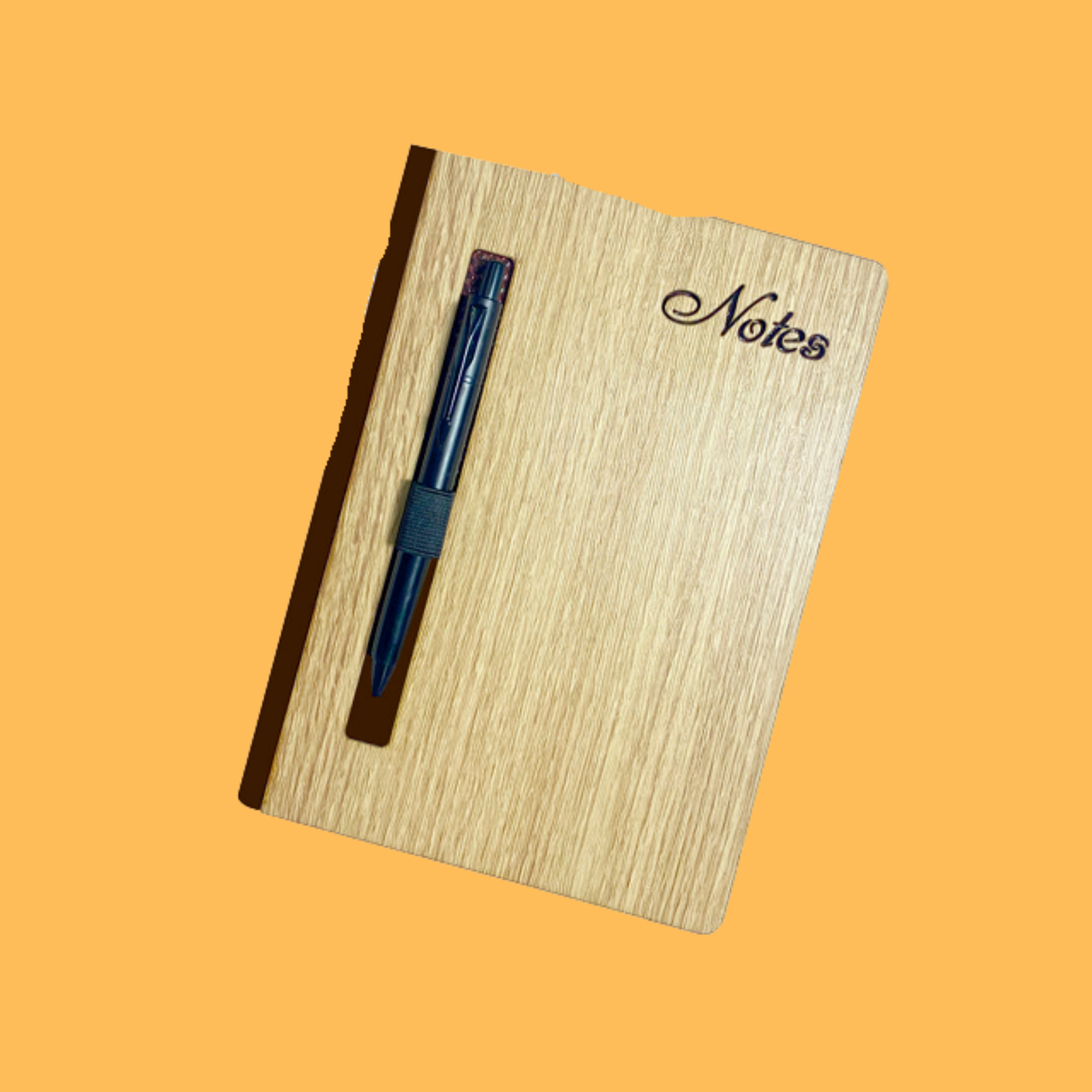 WOODEN NOTEBOOK WITH PEN
