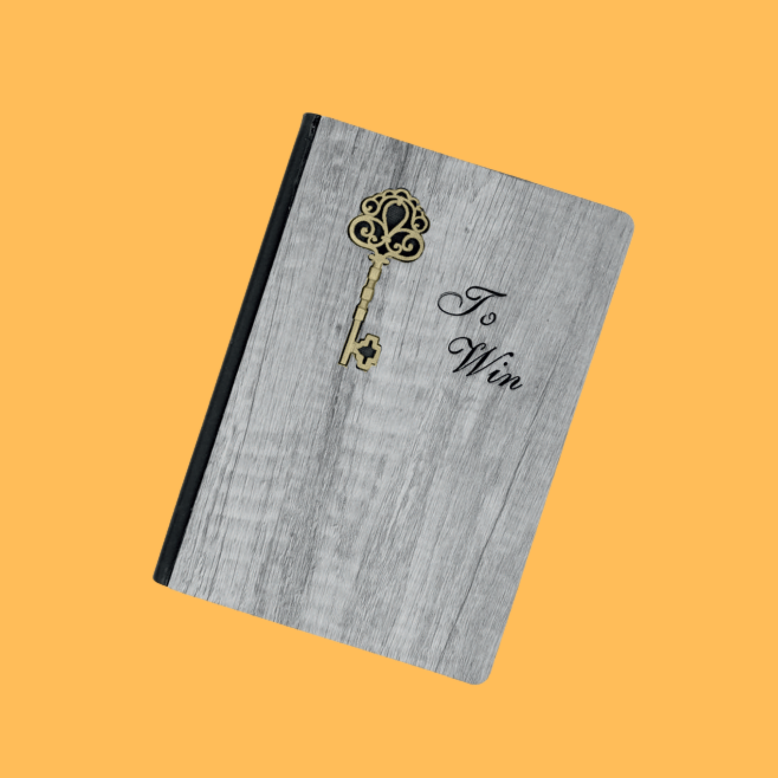 KEY TO WIN WOODEN NOTEBOOK
