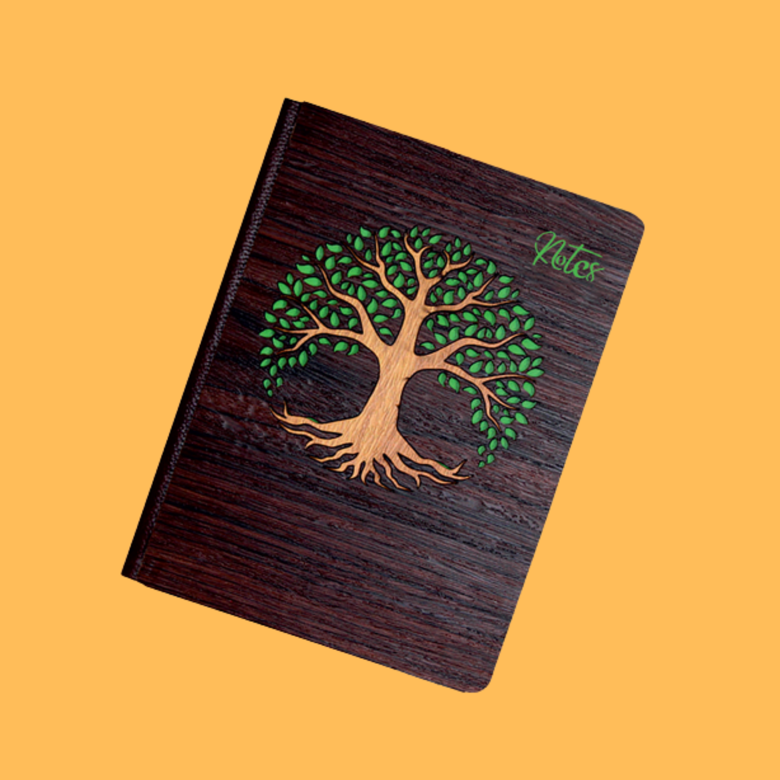 TREE OF LIFE WOODEN NOTEBOOK