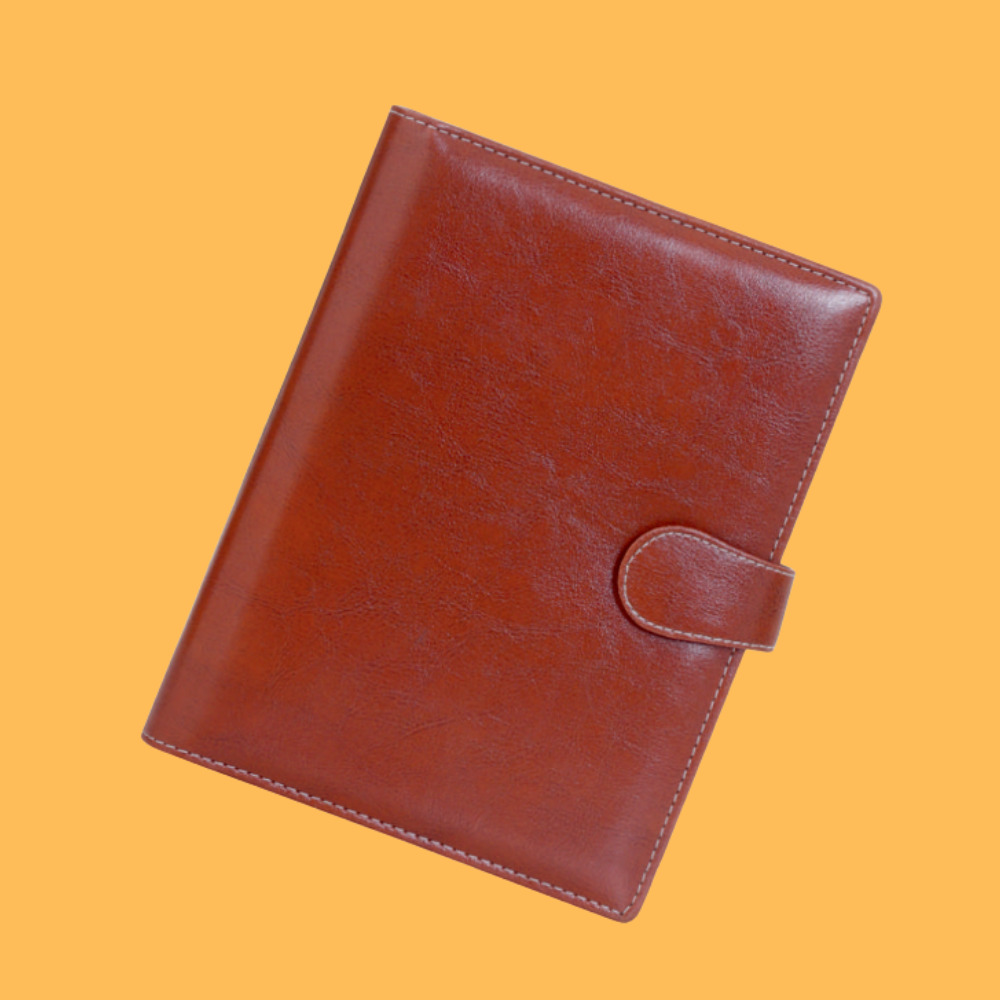 BROWN VINTAGE TAN EXECUTIVE NOTEBOOK
