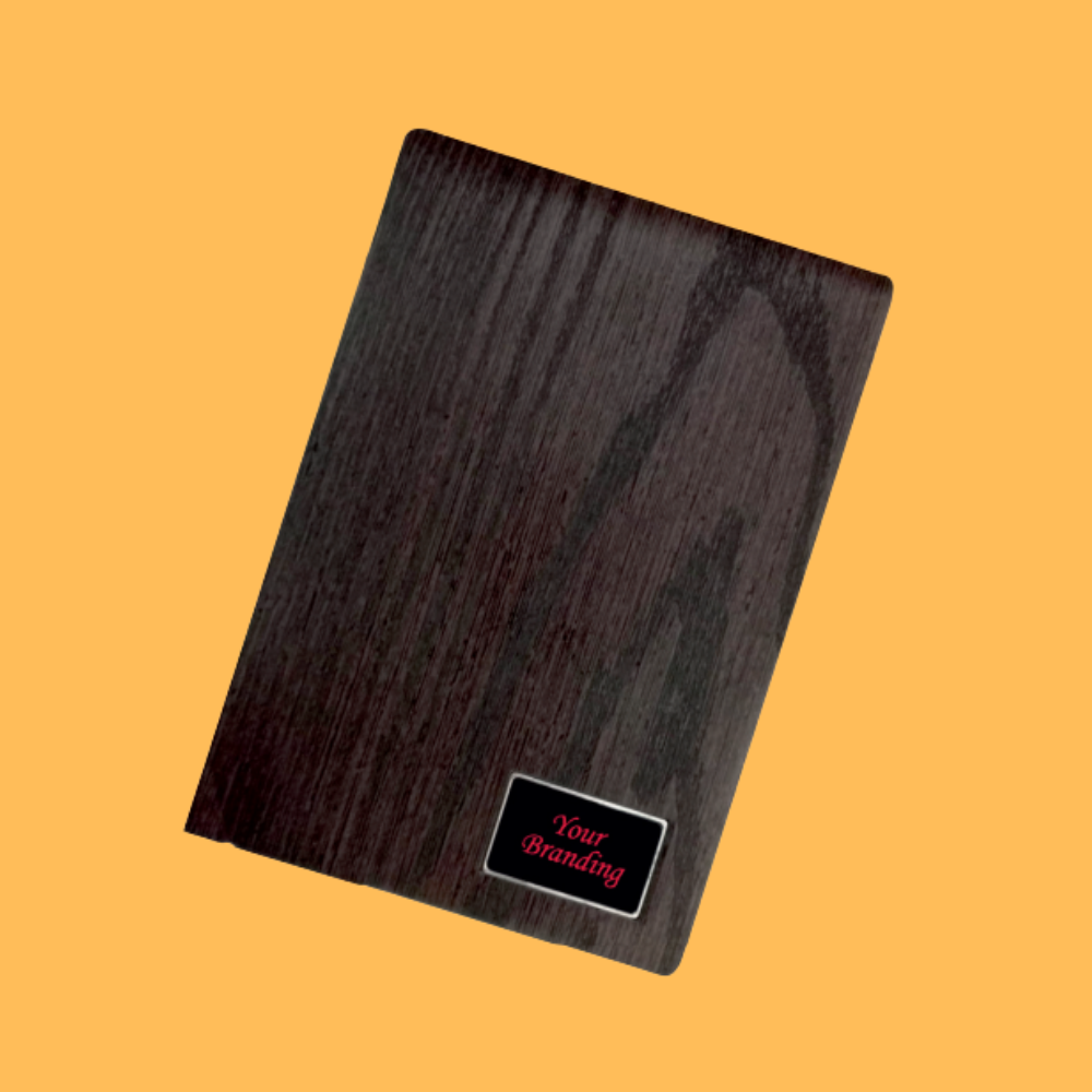 DARK WOOD GRAIN NOTEBOOK