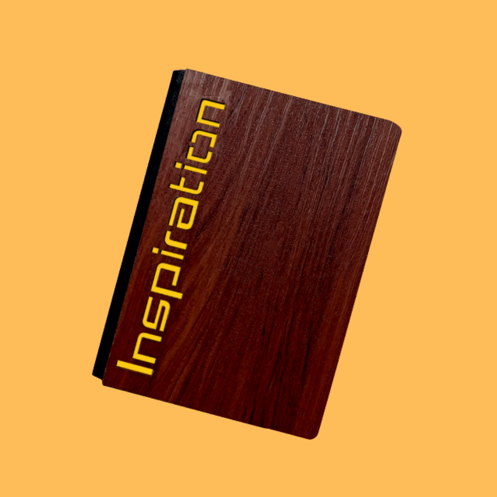 INSPIRATION DARK WOOD NOTEBOOK