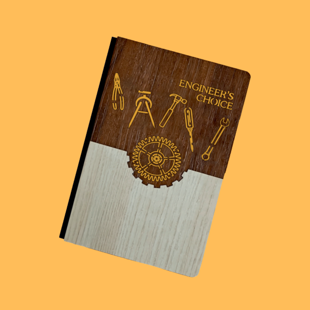 ENGINEER CHOICE WOODEN NOTEBOOK