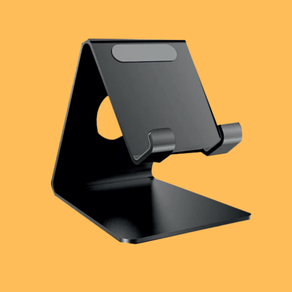BLACK METAL MOBILE STAND