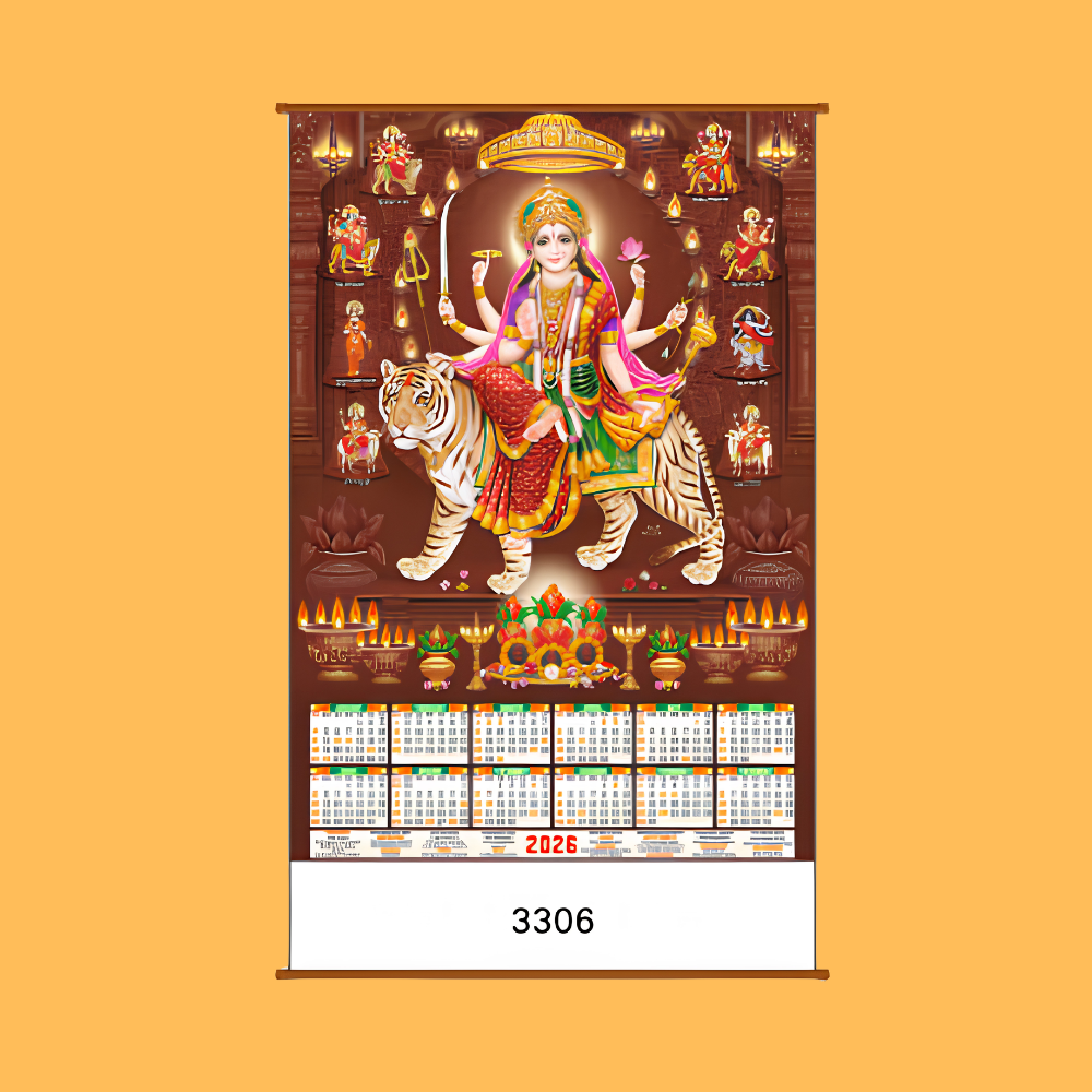 PREMIUM NAVDURGA SCROLL CALENDAR