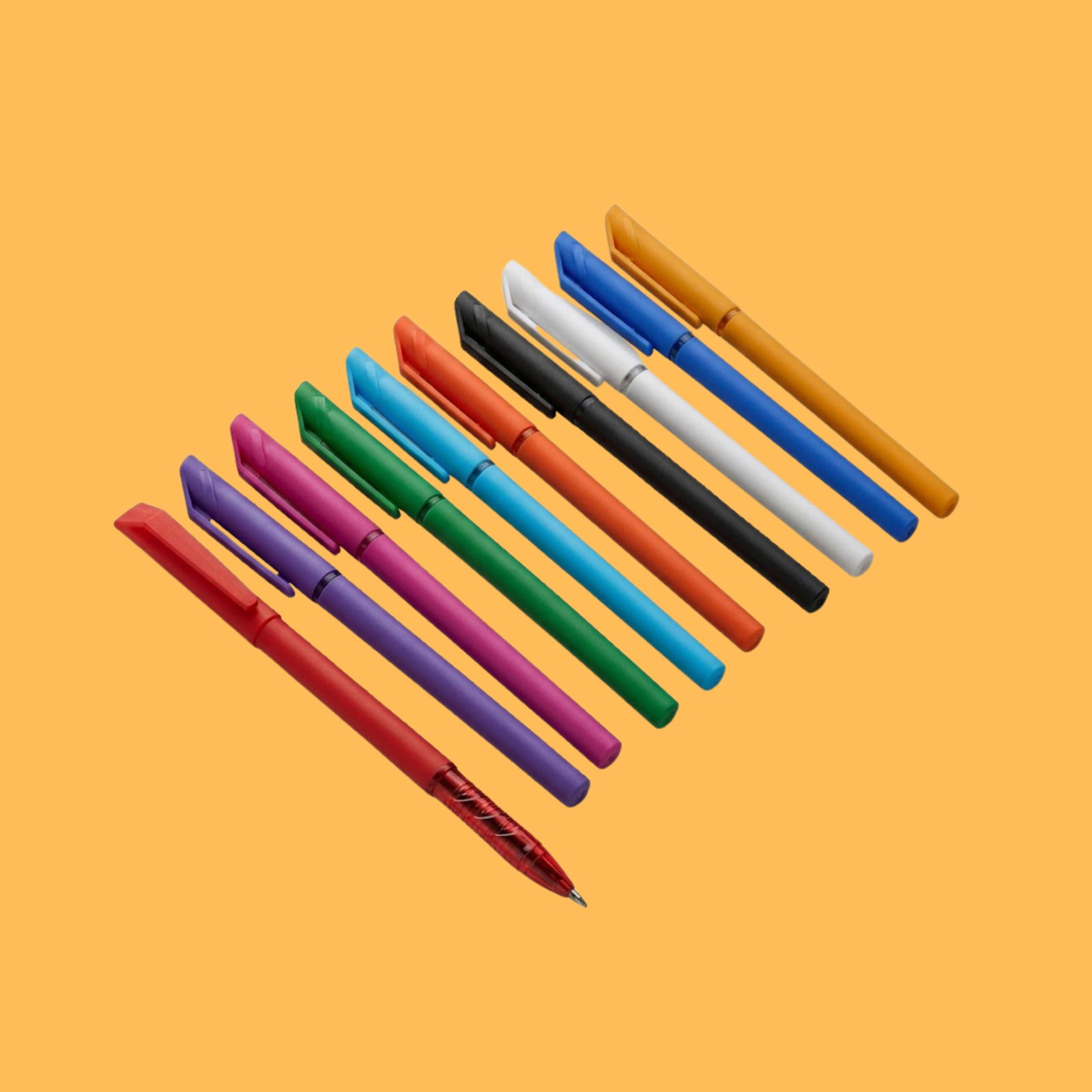 COLORFUL PLASTIC BALLPOINT PENS