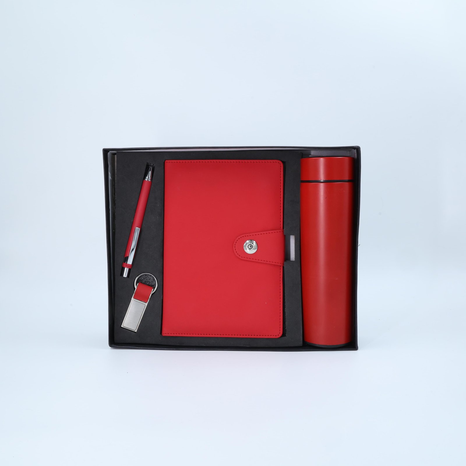 DGBT6 Corporate Combo Red (Book, Water Bottle with Temperature Reading, Pen, key Chain)-1000