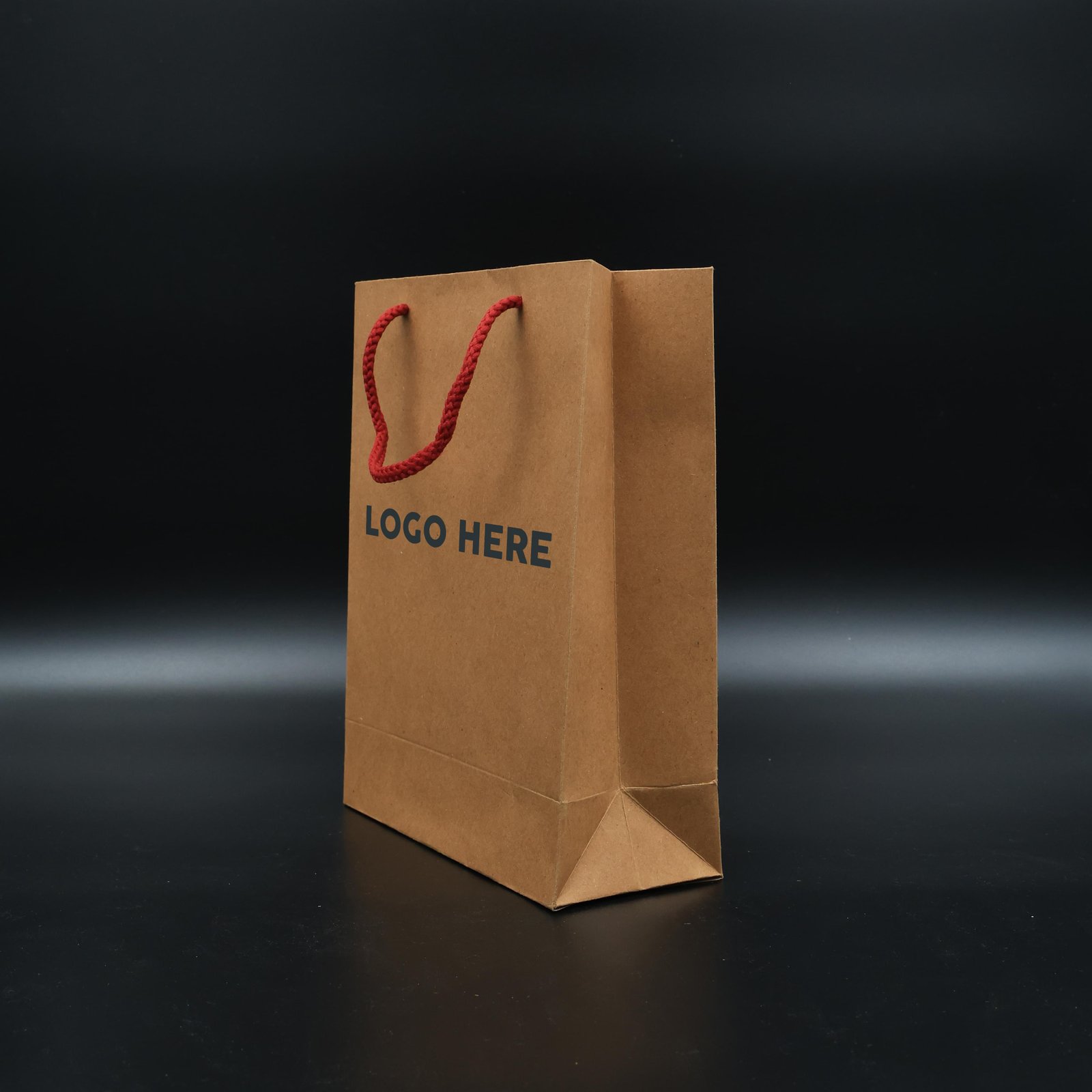 Paper Bag Small with Red Breaded Rope