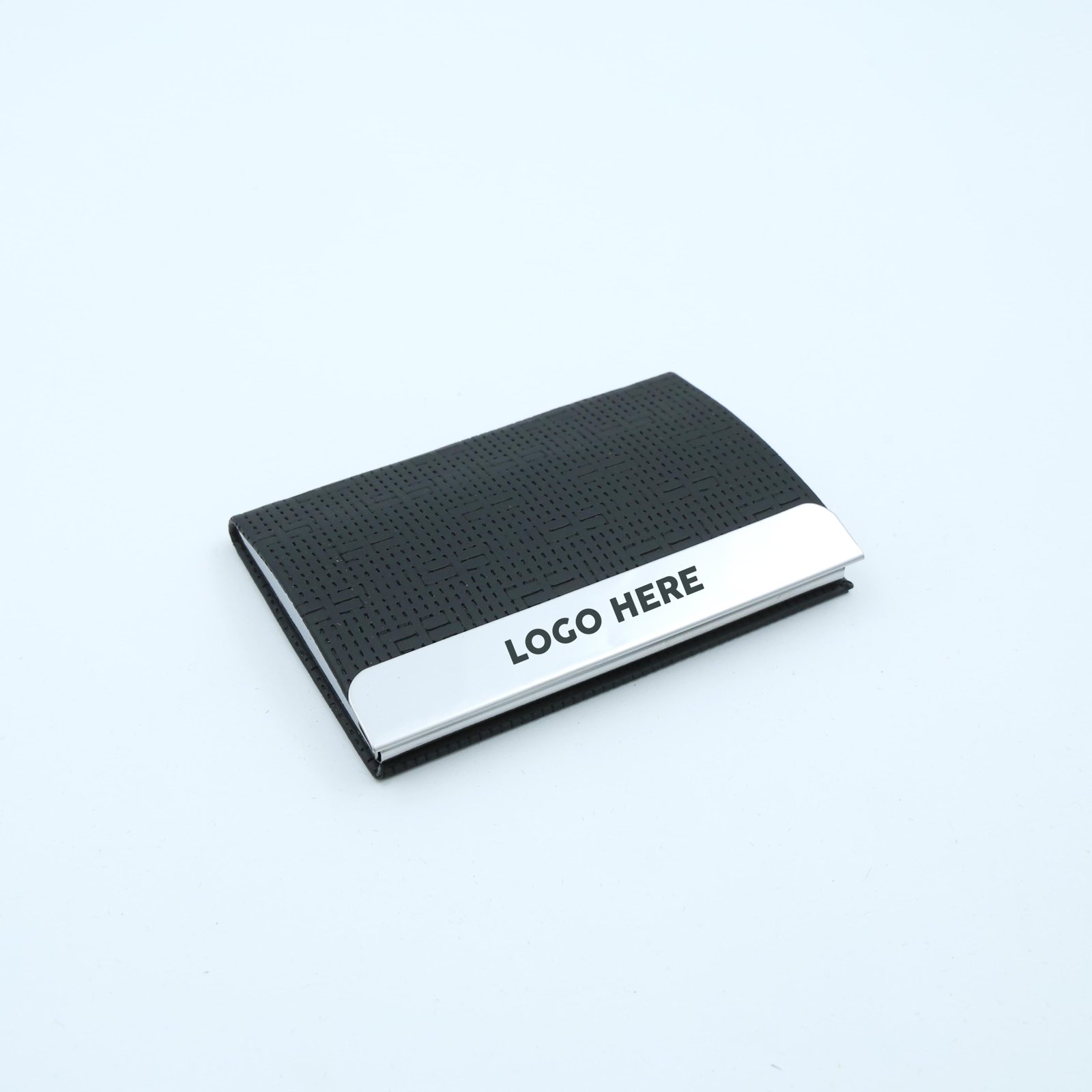 Card Holder Black with Texture-150