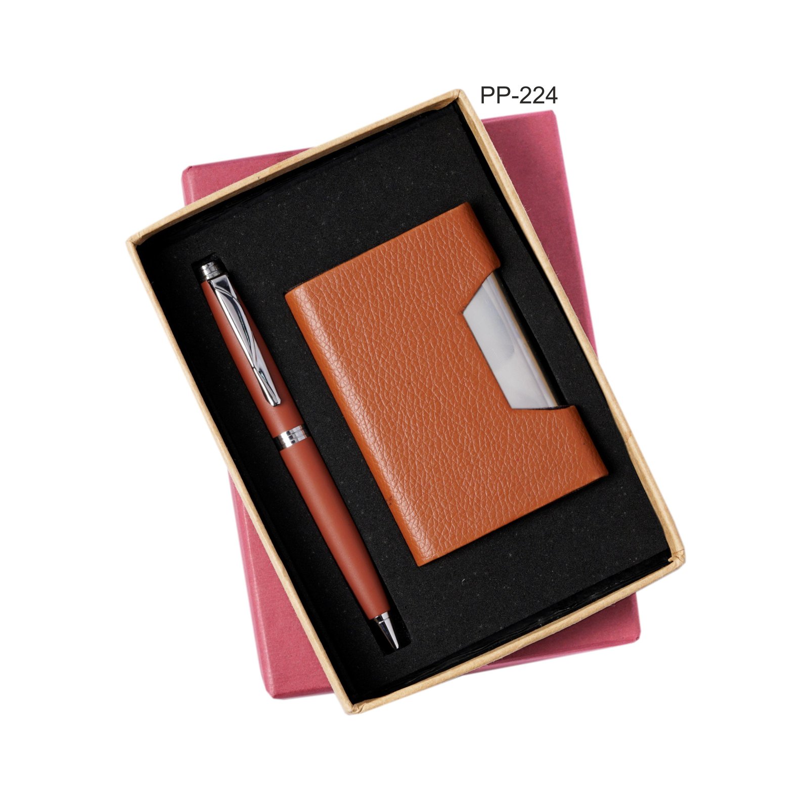 PP224 Corporate Combo Brown (Pen, Card Holder)-276138