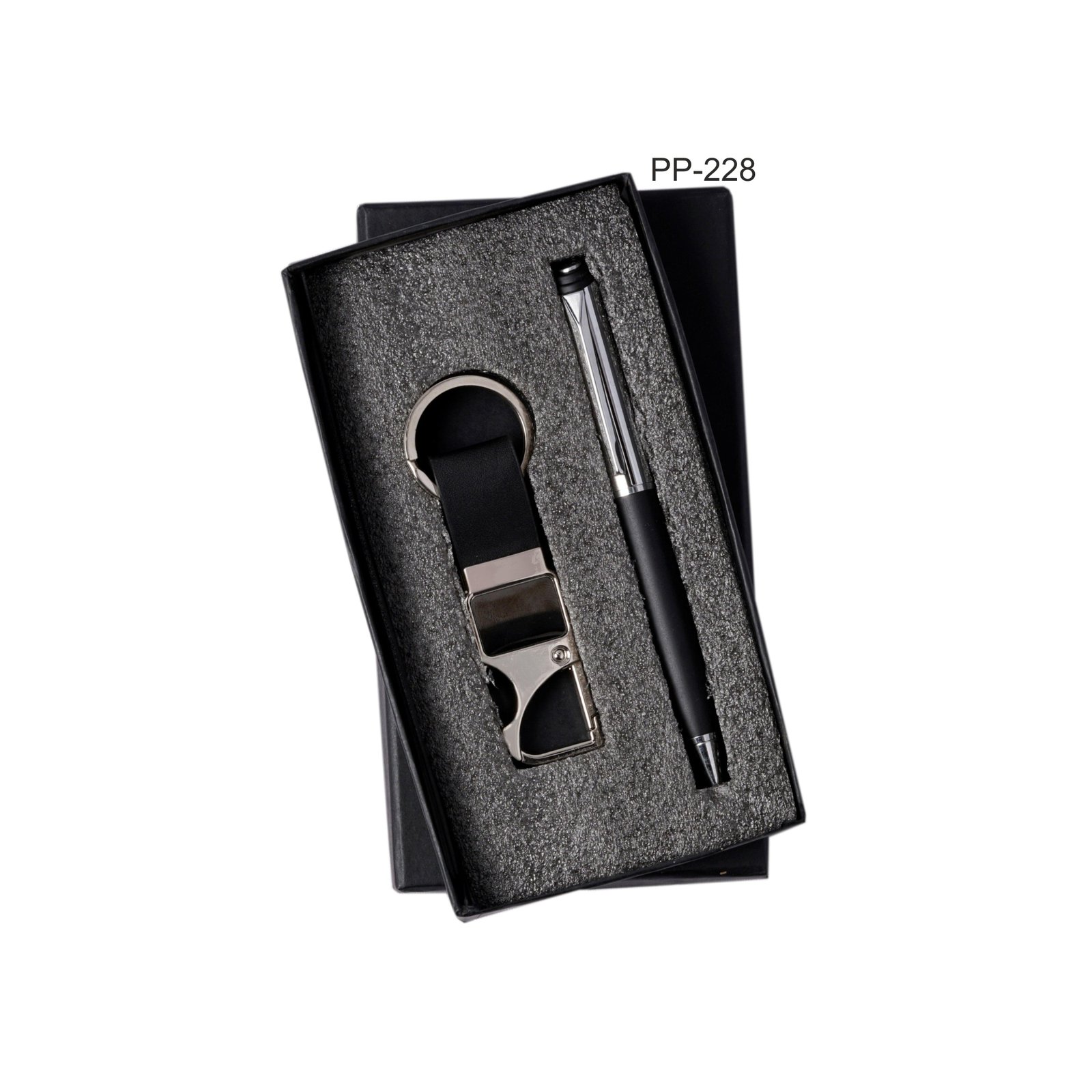 PP228 Corporate Combo Black (Pen, Keychain)-204102