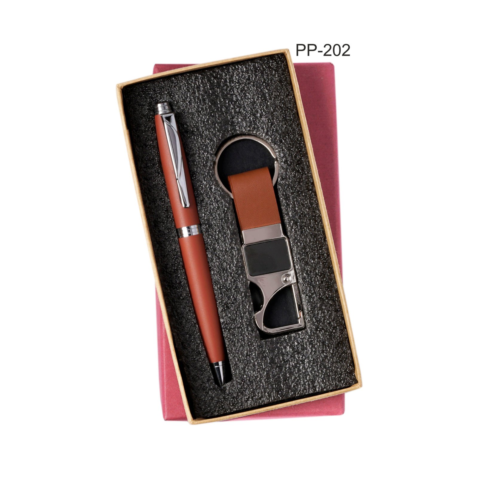 PP202 Corporate Combo Brown (Pen, Keychain)-220110