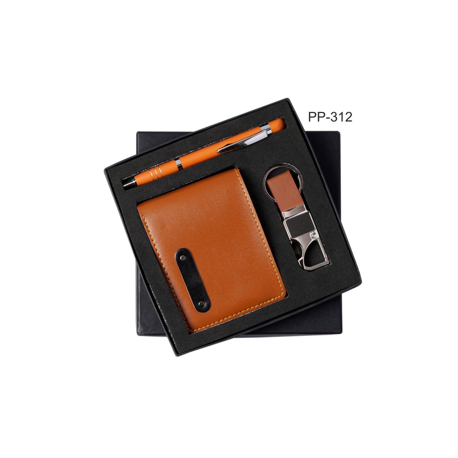 PP312 Corporate Combo Brown (Pen, Wallet, Keychain)-448224