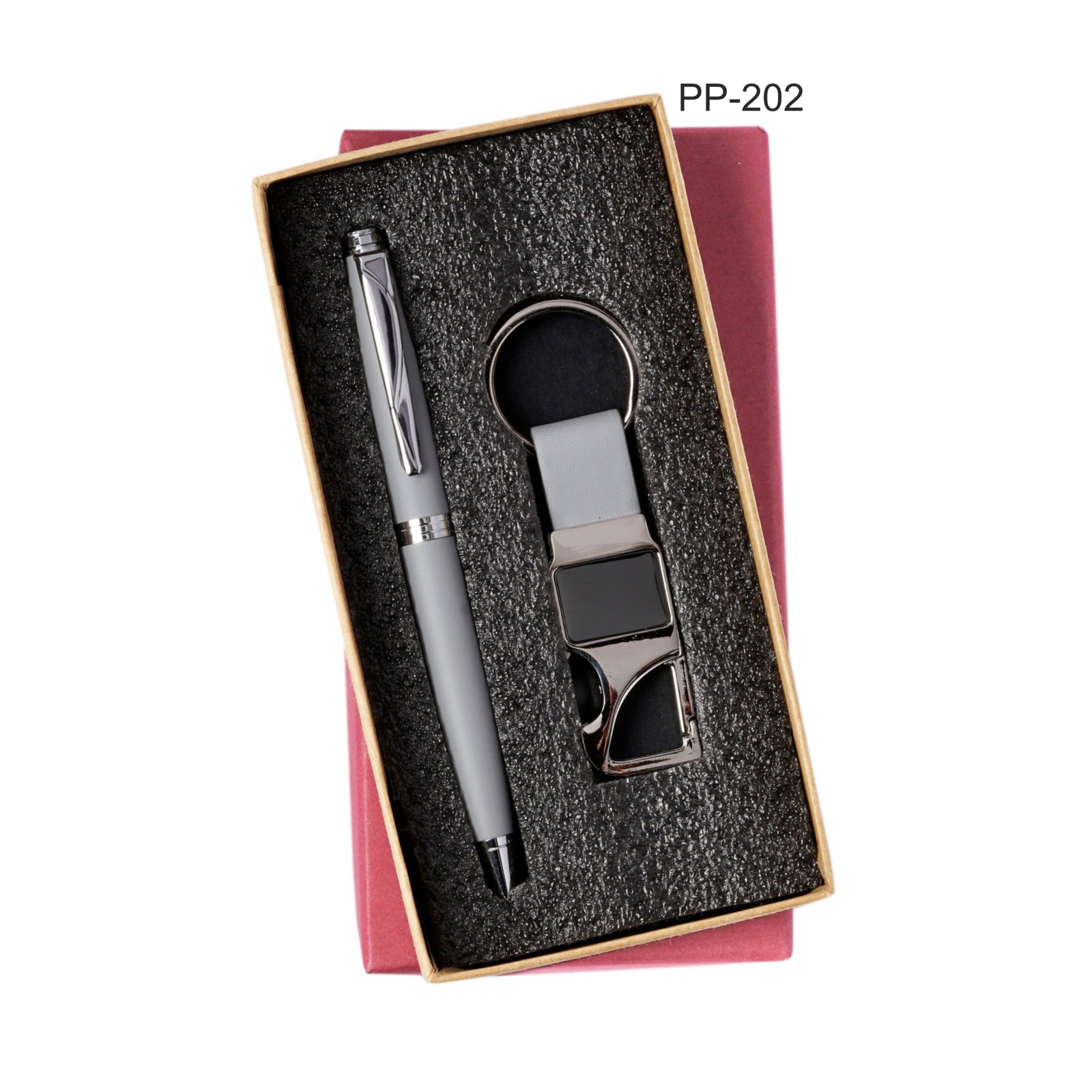 PP202 Corporate Combo Silver (Pen, Keychain)-220110